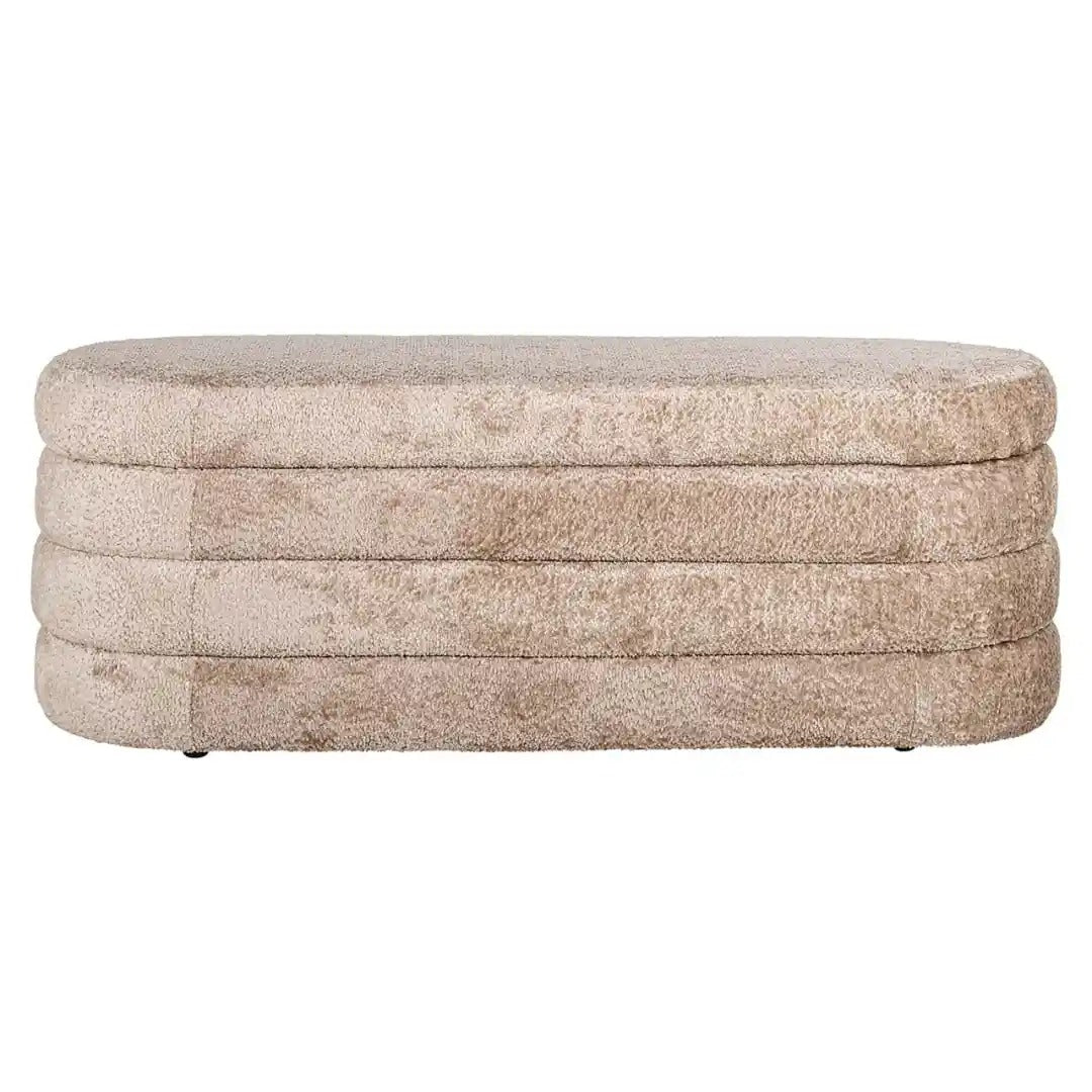 Pouf mit Stauraum CAMILLE beige