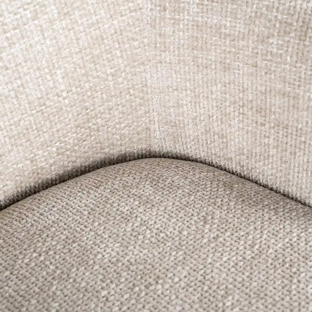 AVANTI cream bar stool with black base