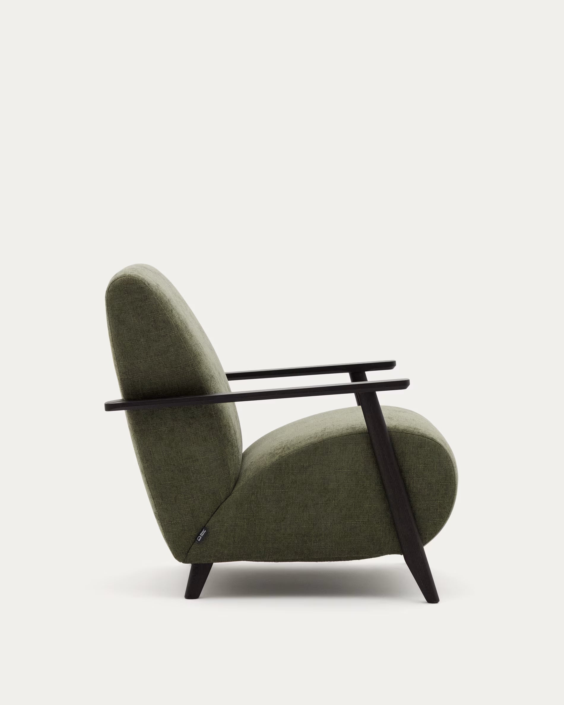 MEGHAN armchair green with black base