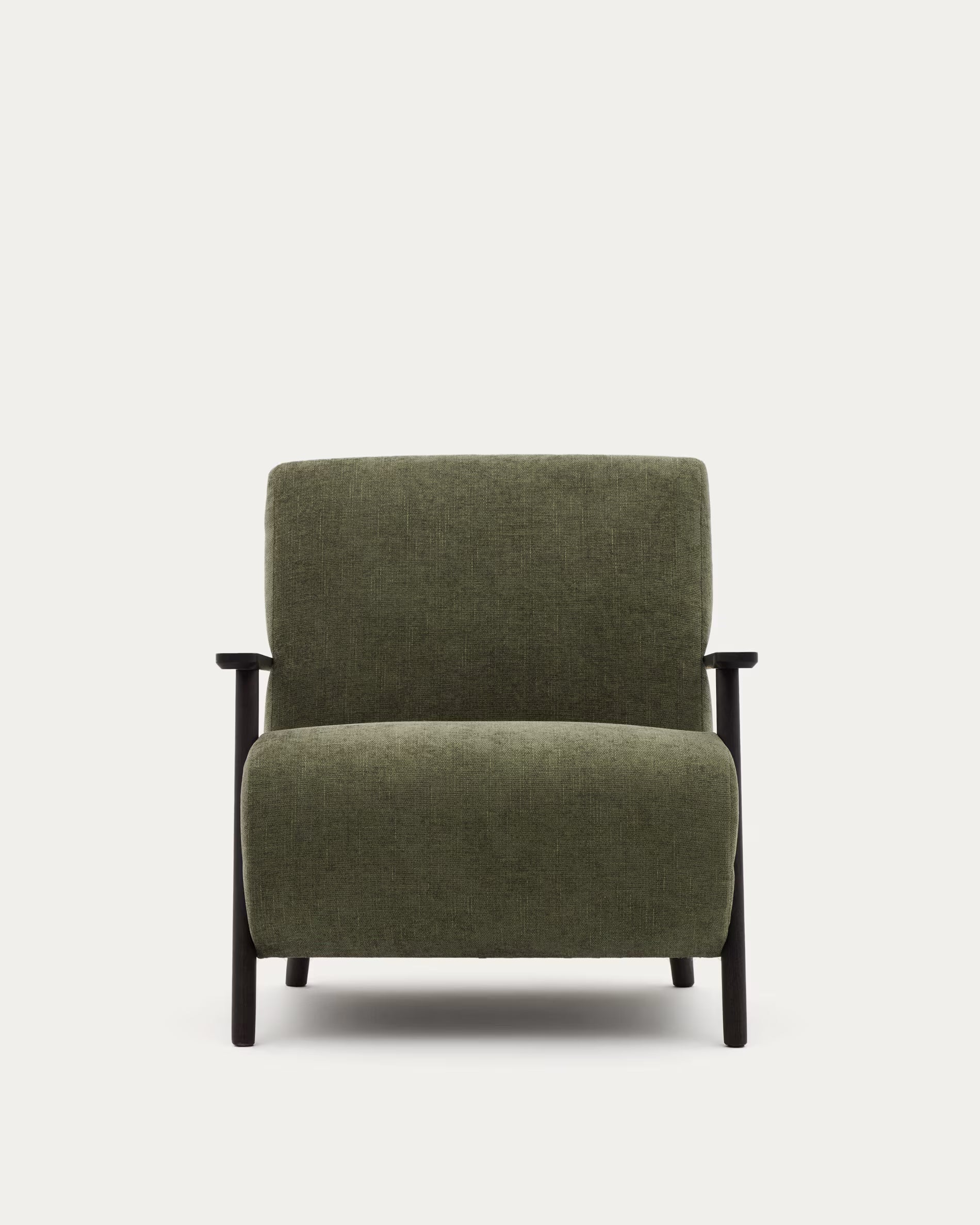 MEGHAN armchair green with black base