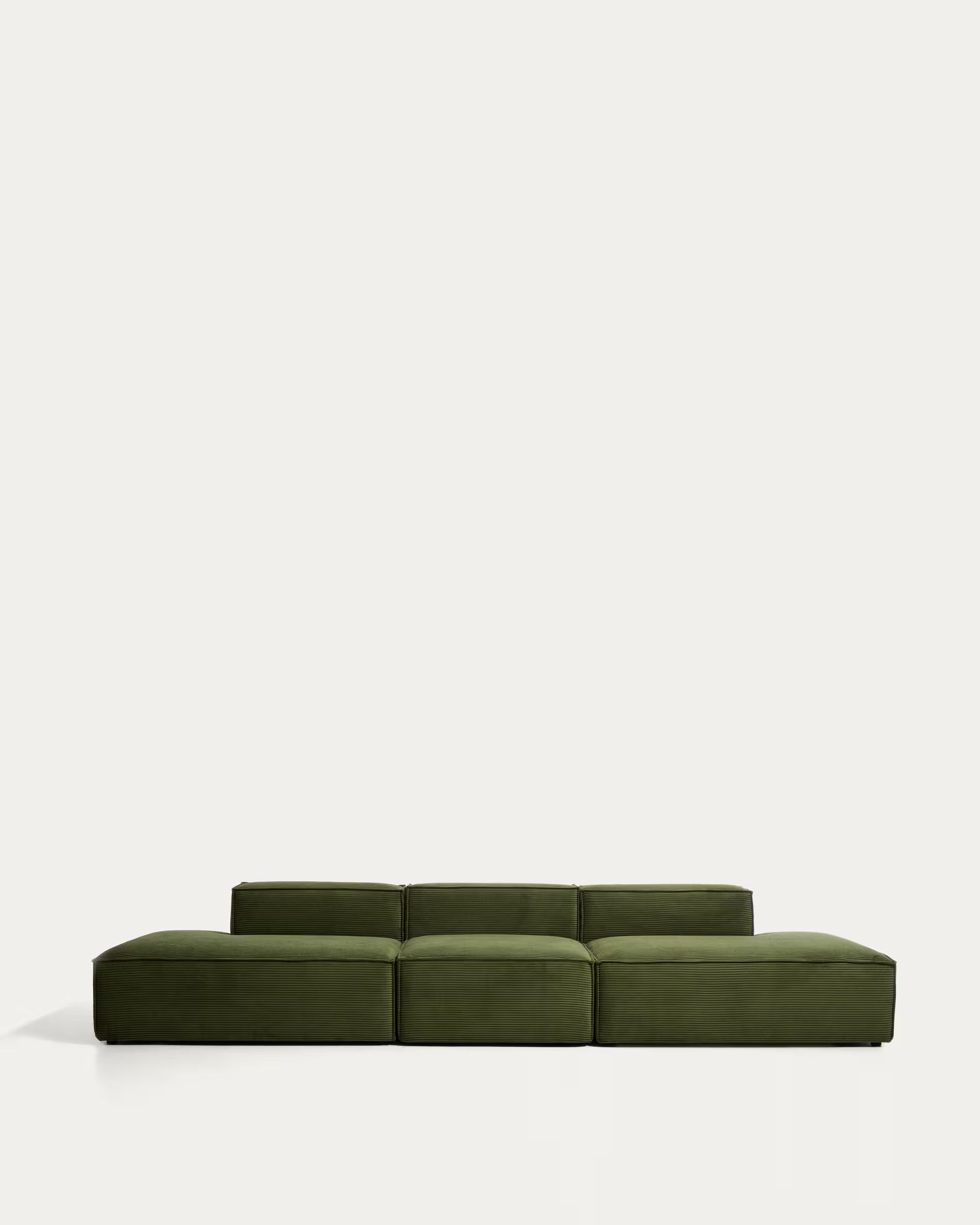 Sofa 4-osobowa BLOK zielony sztruks