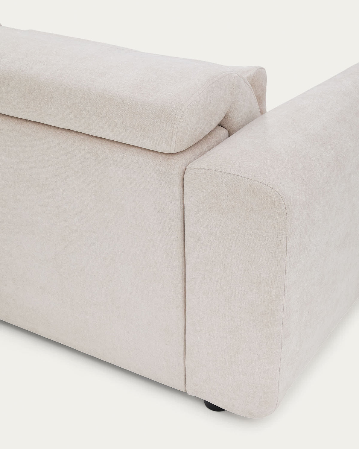 Sofa 3-osobowa z przesuwanymi siedziskami LARES beżowy szenil – ujęcie 6