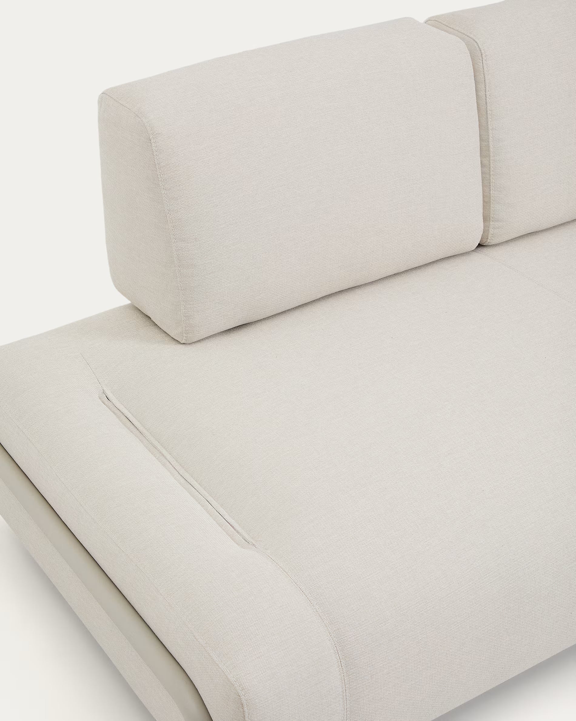 2-seater modular sofa COMPO beige with beige base