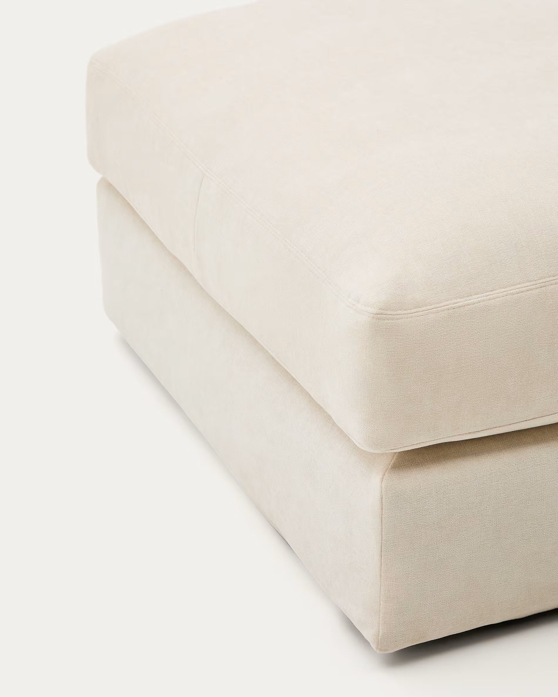 ALEA Fußhocker Ecru Chenille