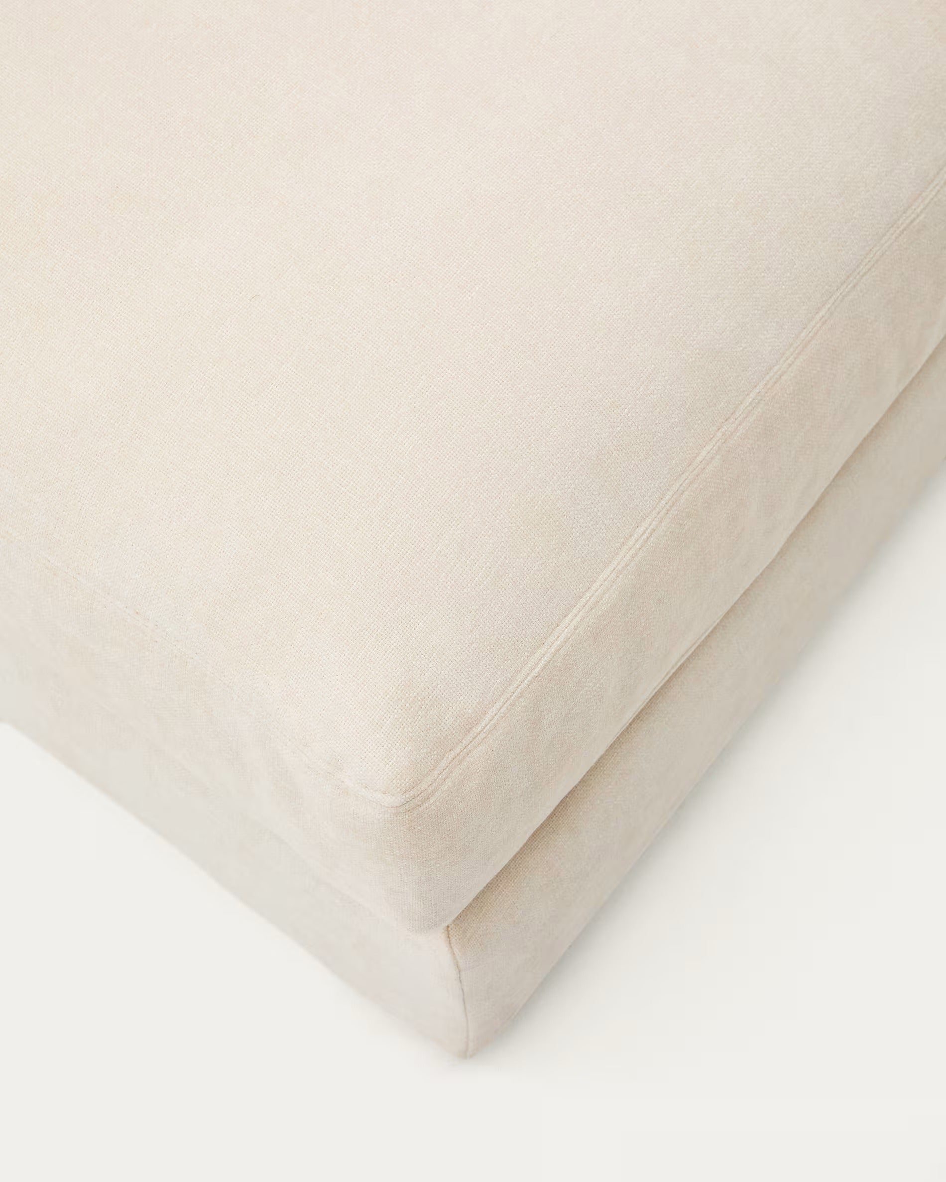 ALEA Fußhocker Ecru Chenille