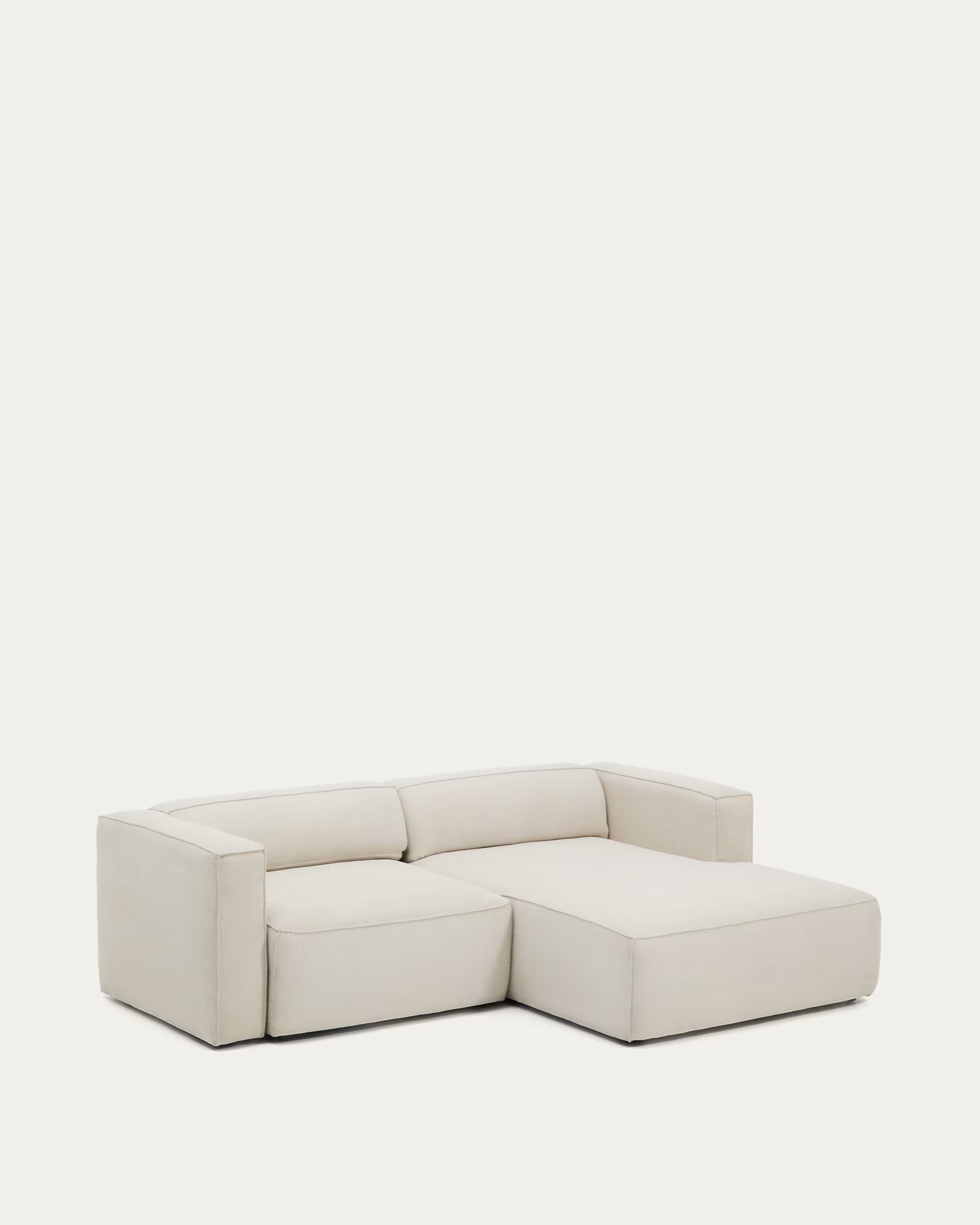Right-facing 3-seater sofa bed MARELA beige