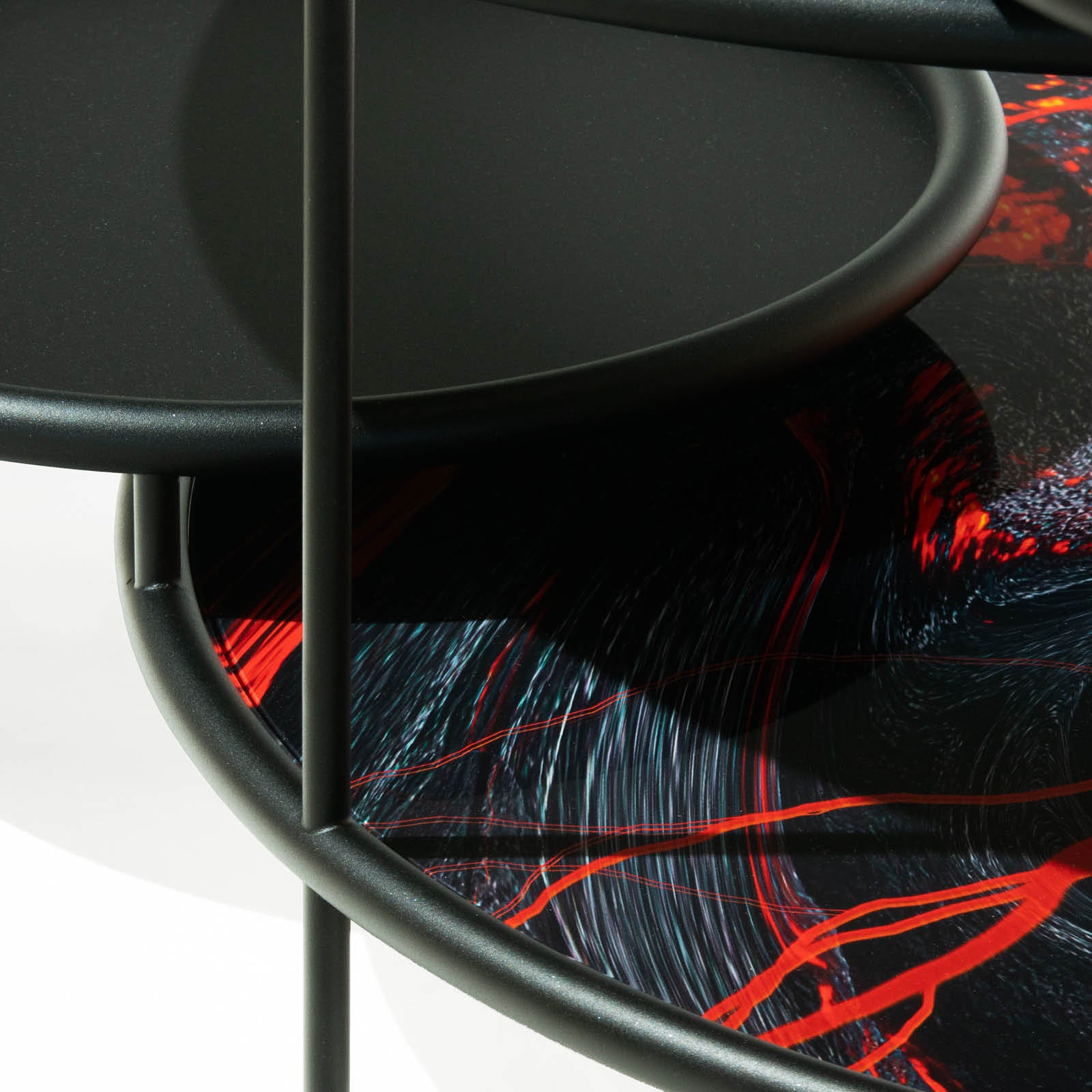 Couchtisch Sangaka gefärbtes Glas