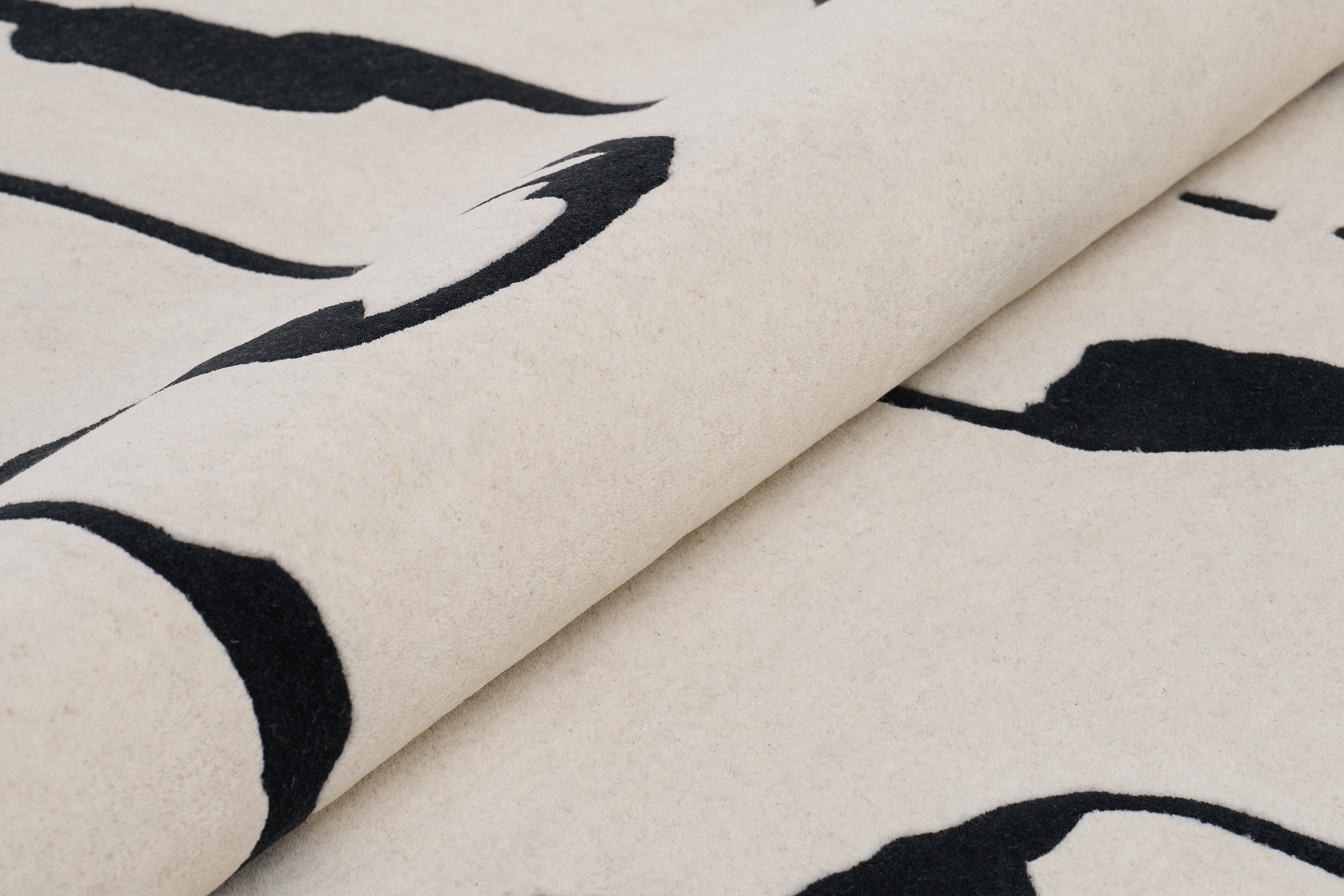 Teppich SHAPES CANYON beige mit Schwarz