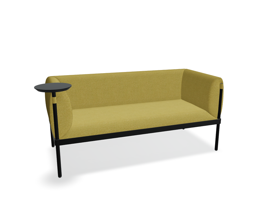 2-seater Sofa low upholstered stilt
