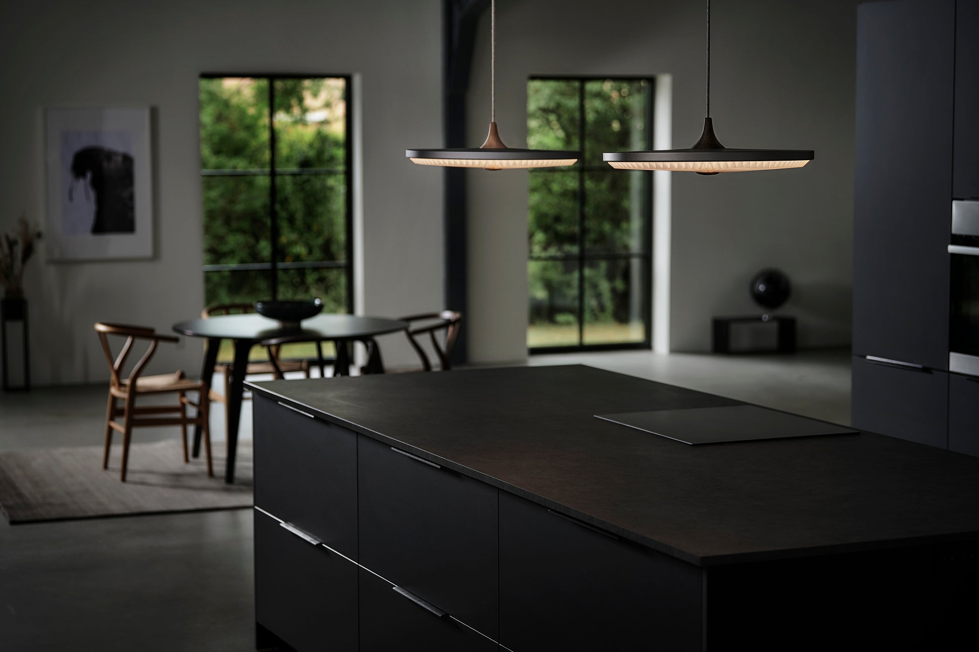 Pendelleuchte MODEL 198 SOLEIL geräucherte Eiche