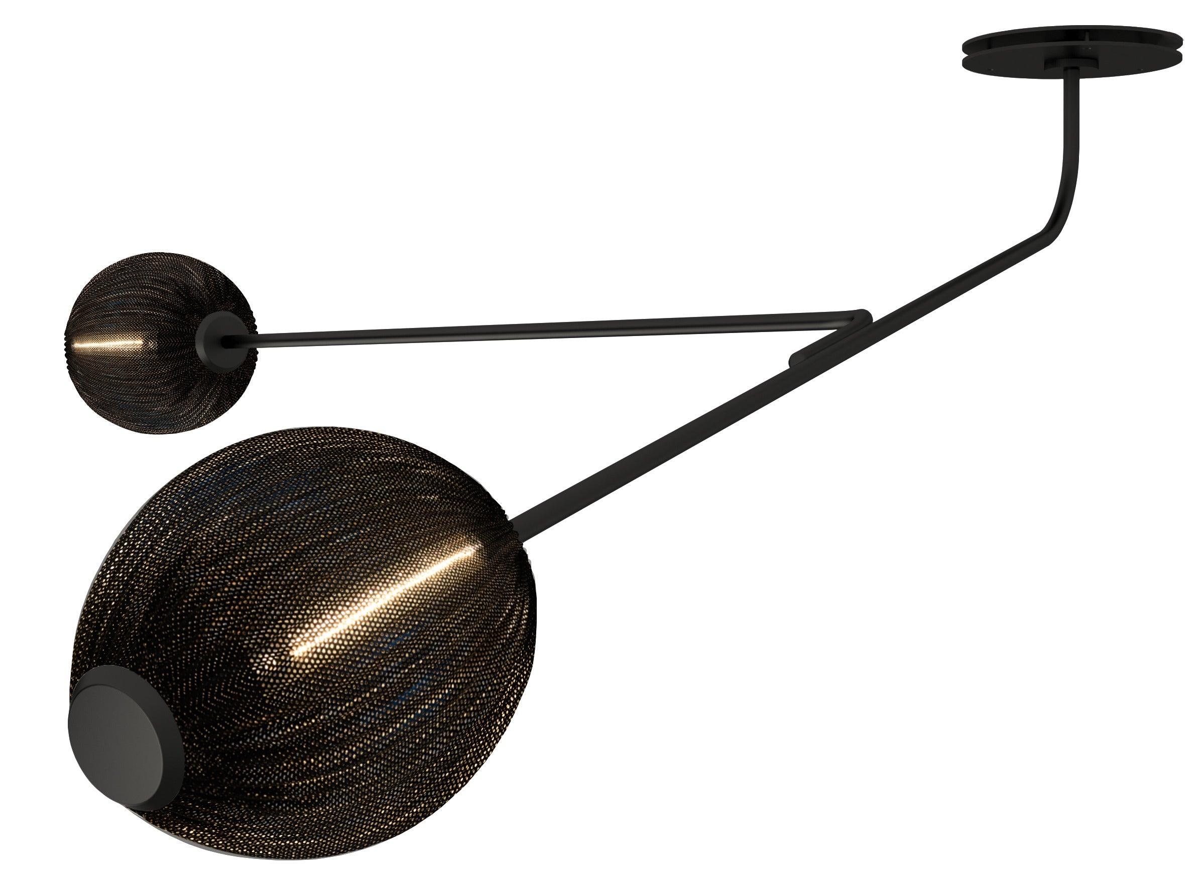 SATELLITE Wandleuchte schwarz