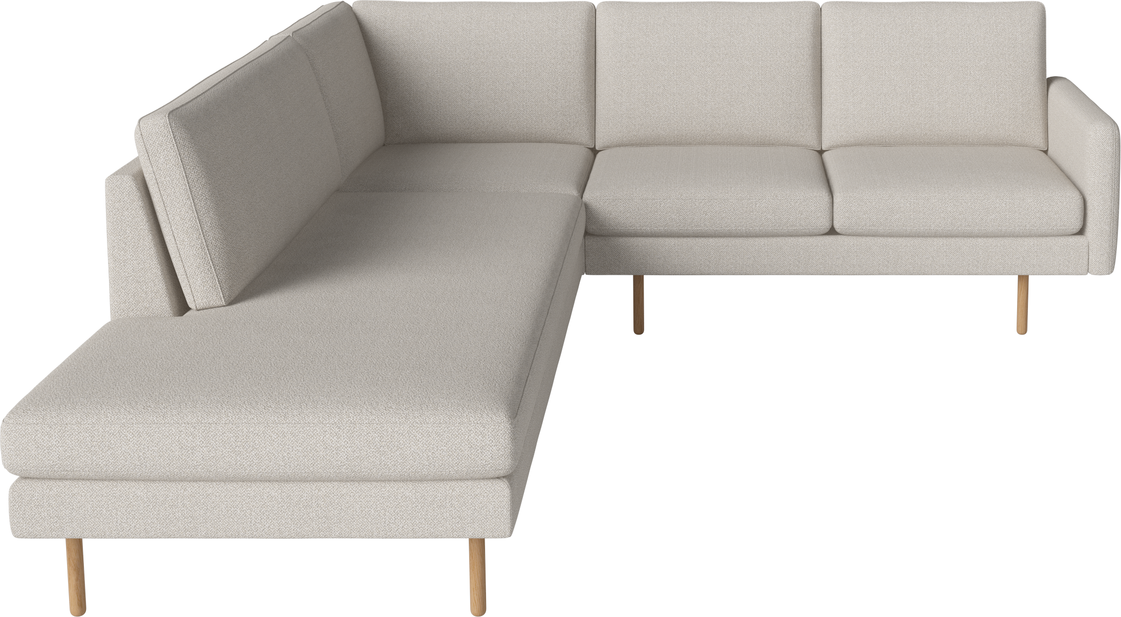 Left -hand open corner scandinavia remix oak base