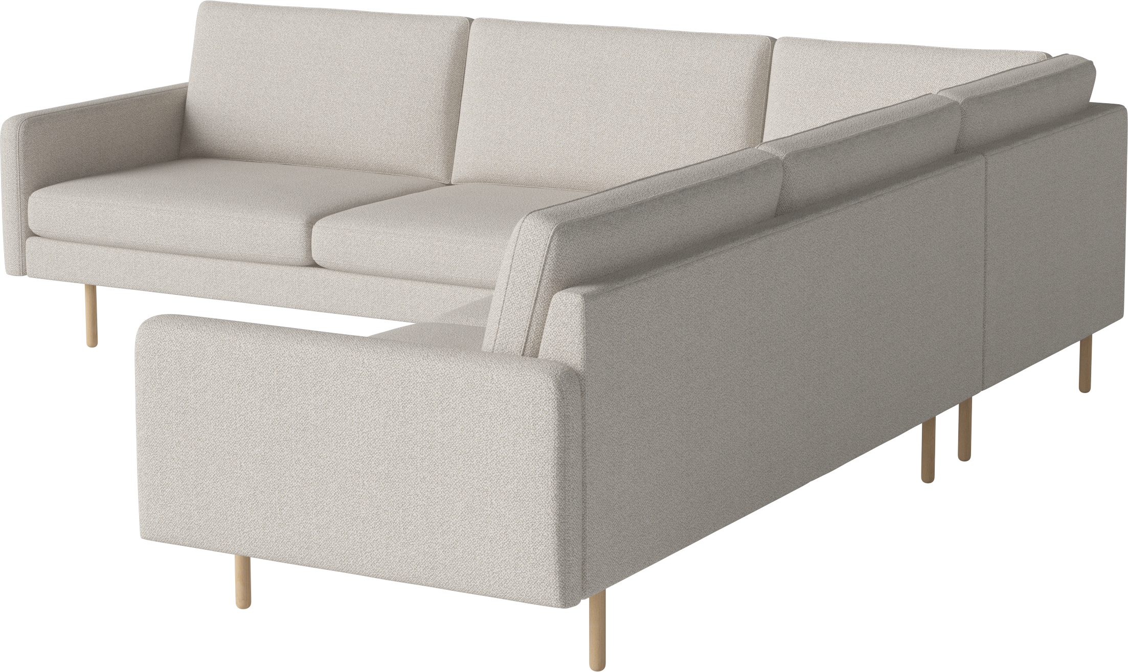 Symmetrical corner Scandinavia Remix base of oak wood