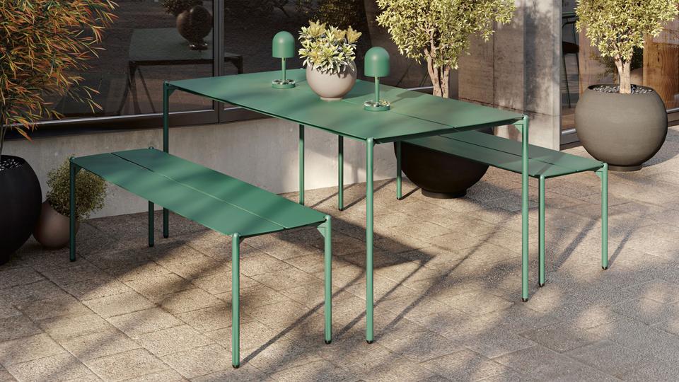 Portable lamp LUCEO brick red