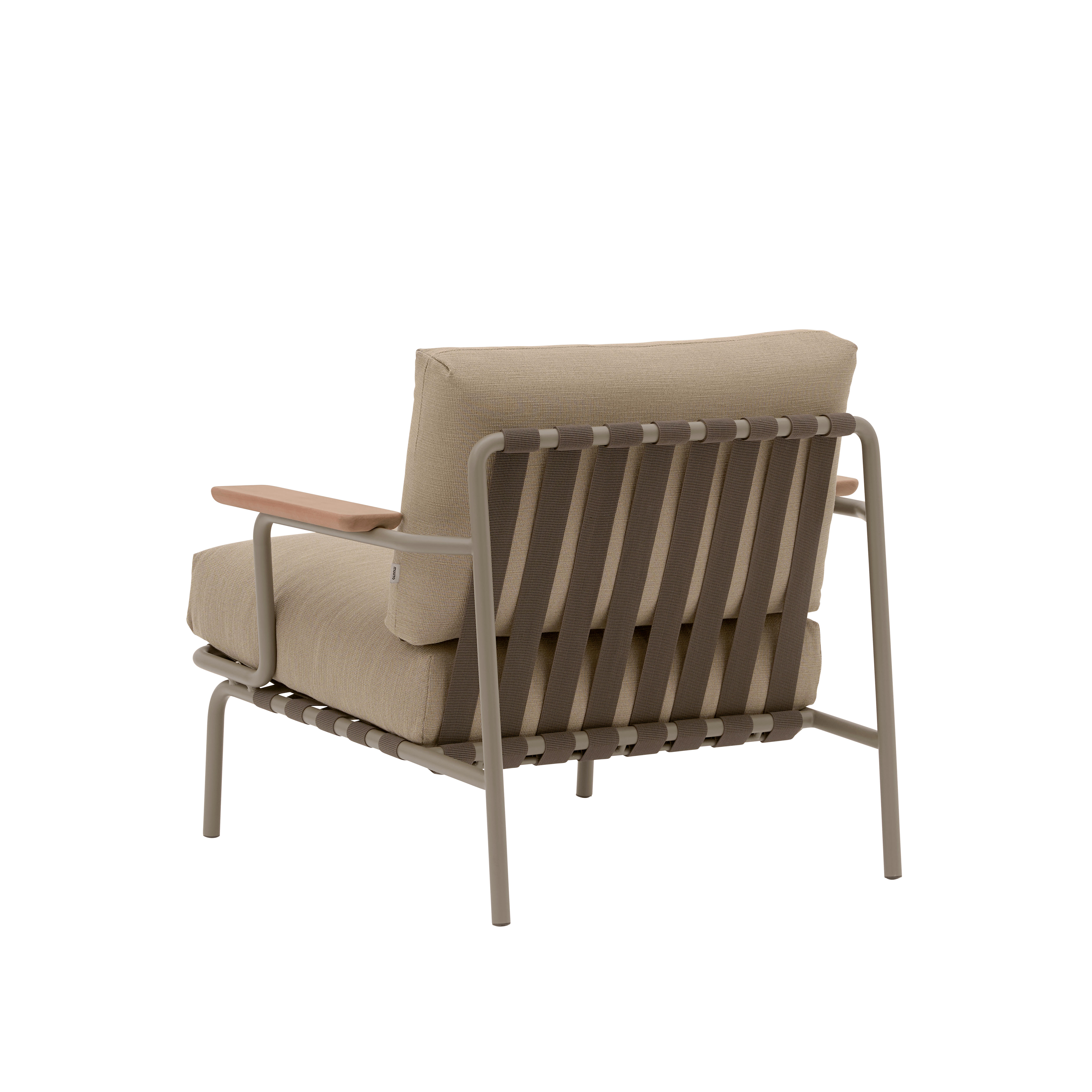 SETTLE Brown Outdoor Armchair with Taupe Base