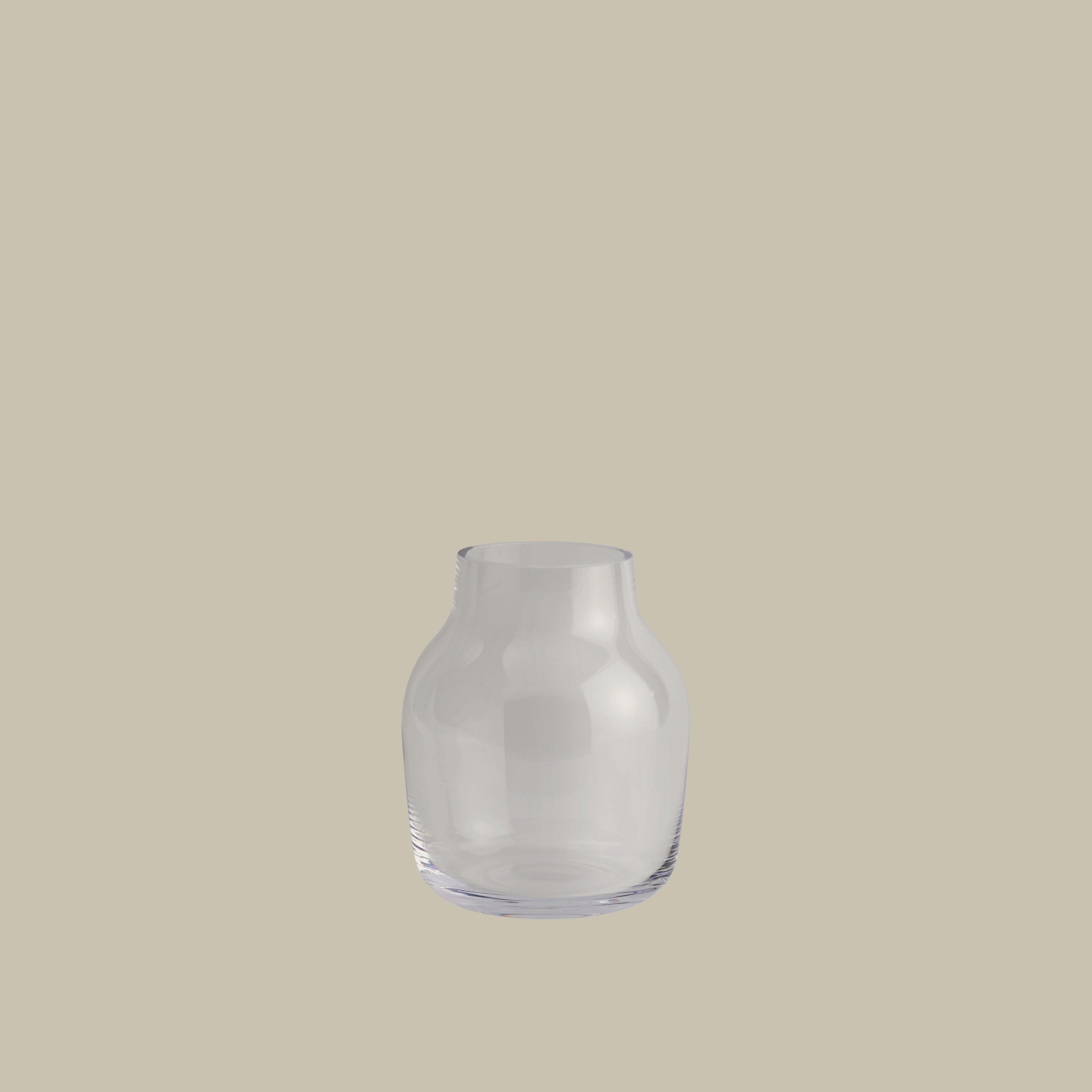 Transparenter Glasvase SILENT