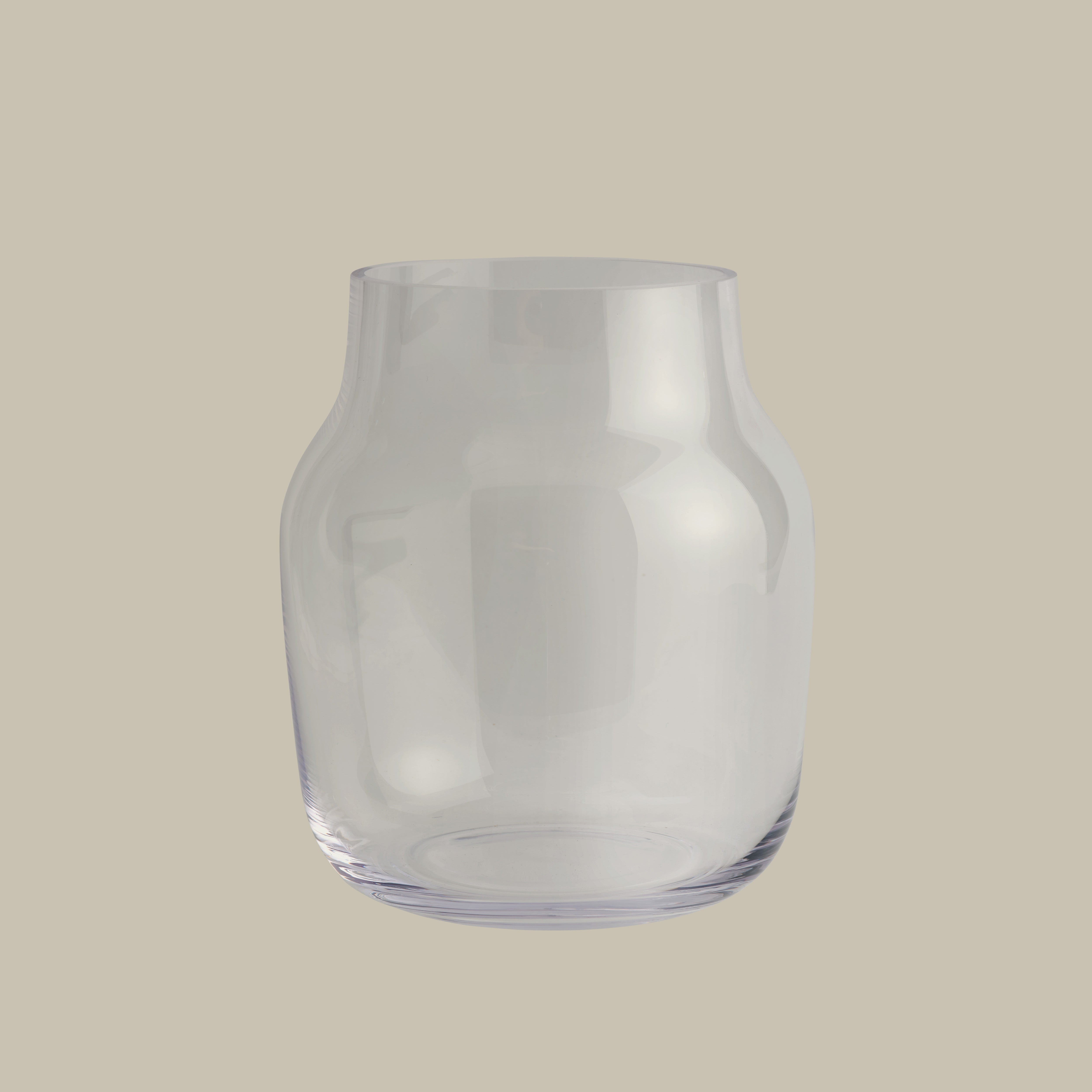 Transparenter Glasvase SILENT