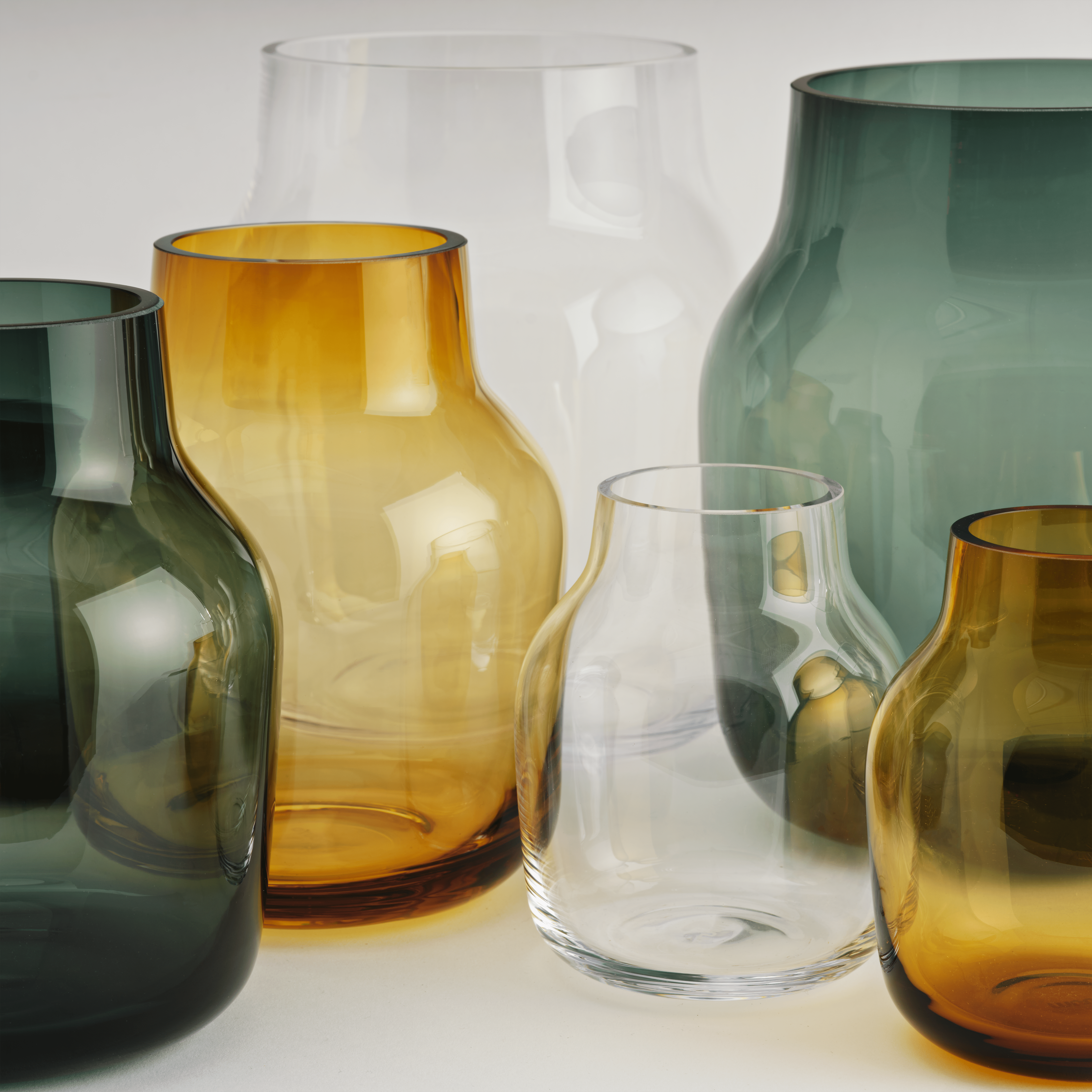Amber SILENT Glass Vase