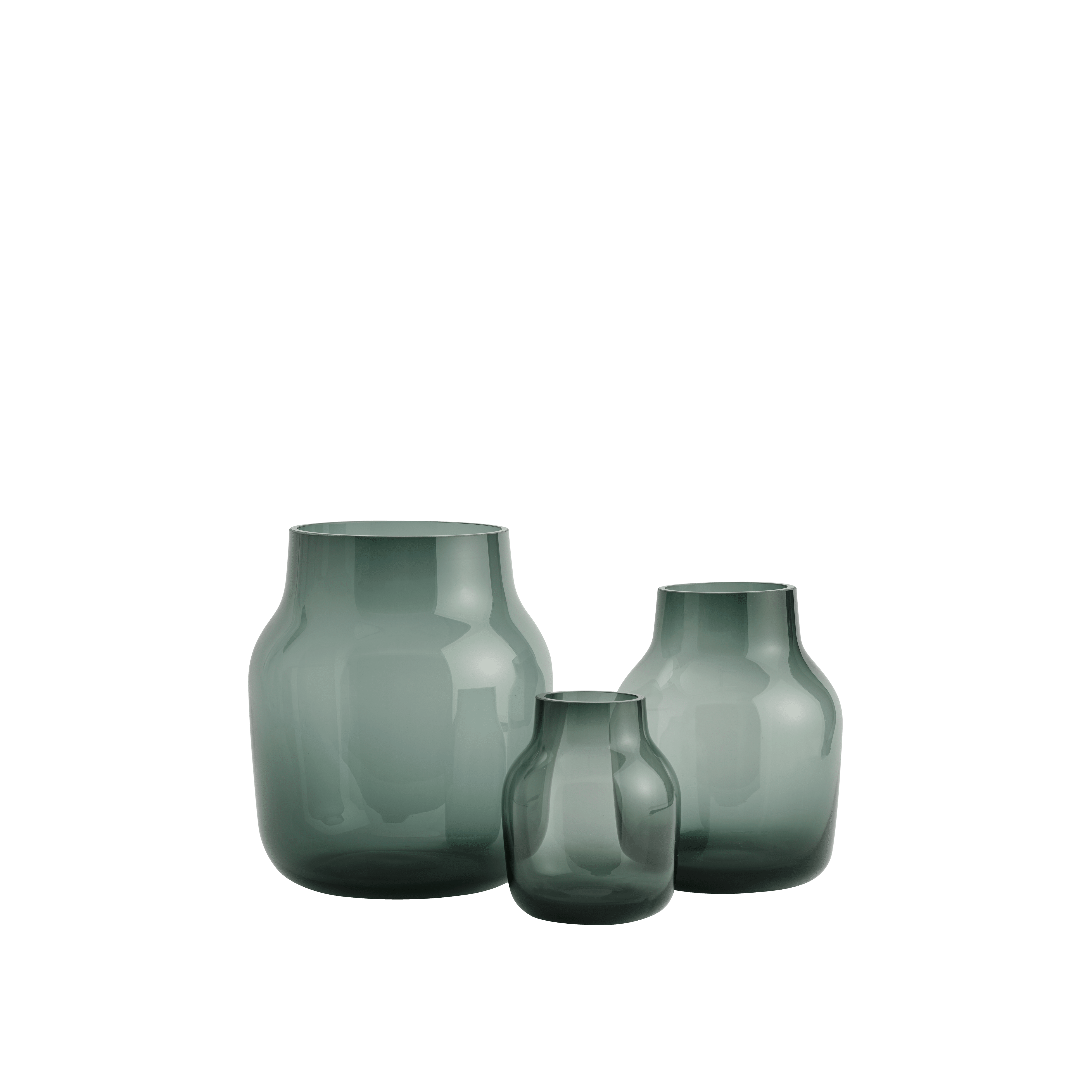 Dark Green SILENT Glass Vase