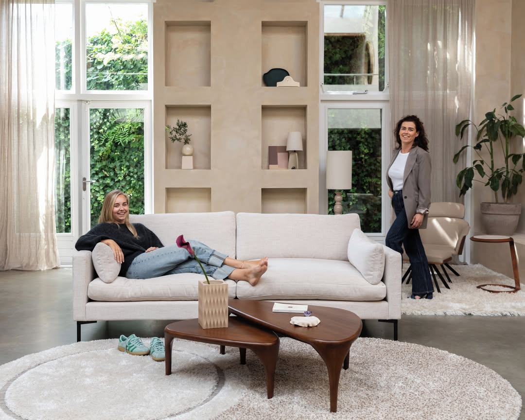 Kaffeetisch-Set ISLA Nussfurnier