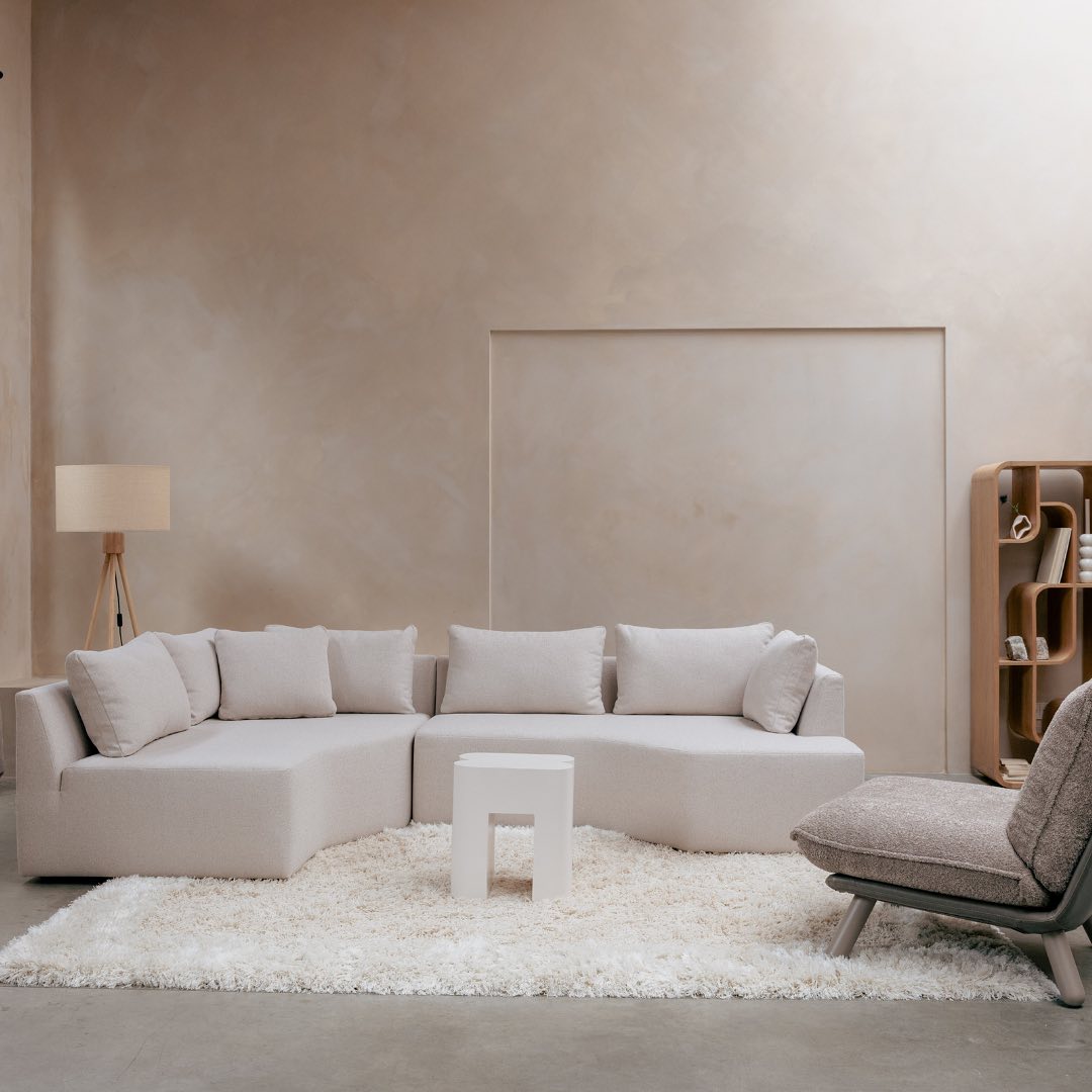 Modulares Sofa PROSPER - Endelement rechts sandfarben