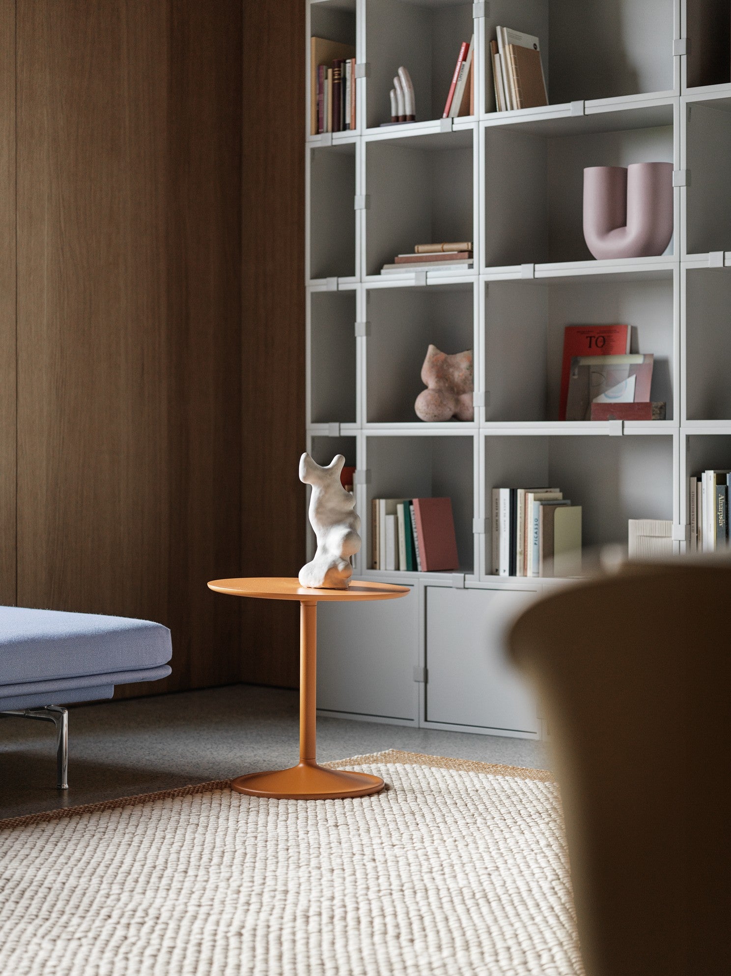 PEBBLE rug orange with beige