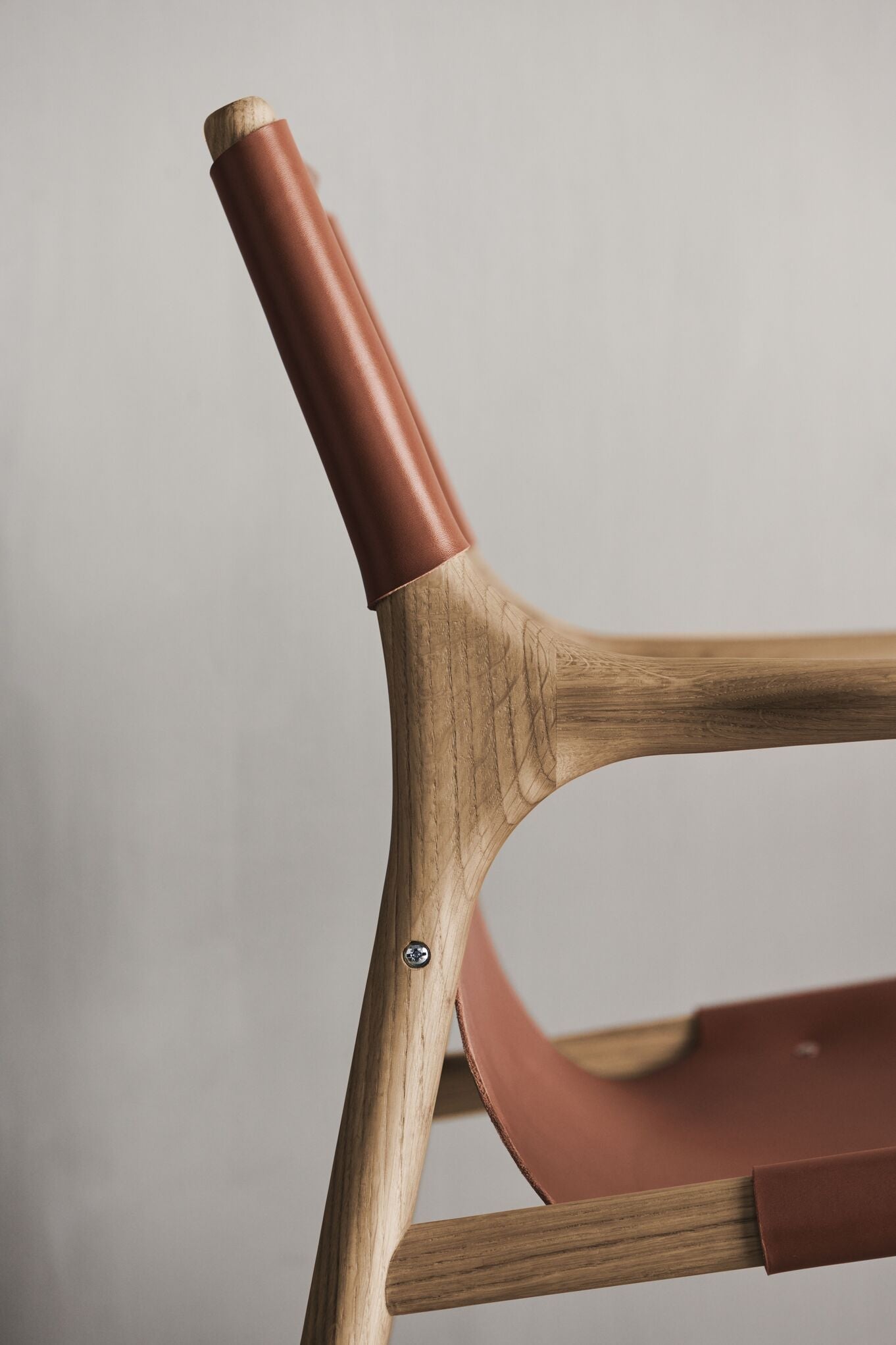 Koniakowy Soul Sessel mit einer Eichenbasis