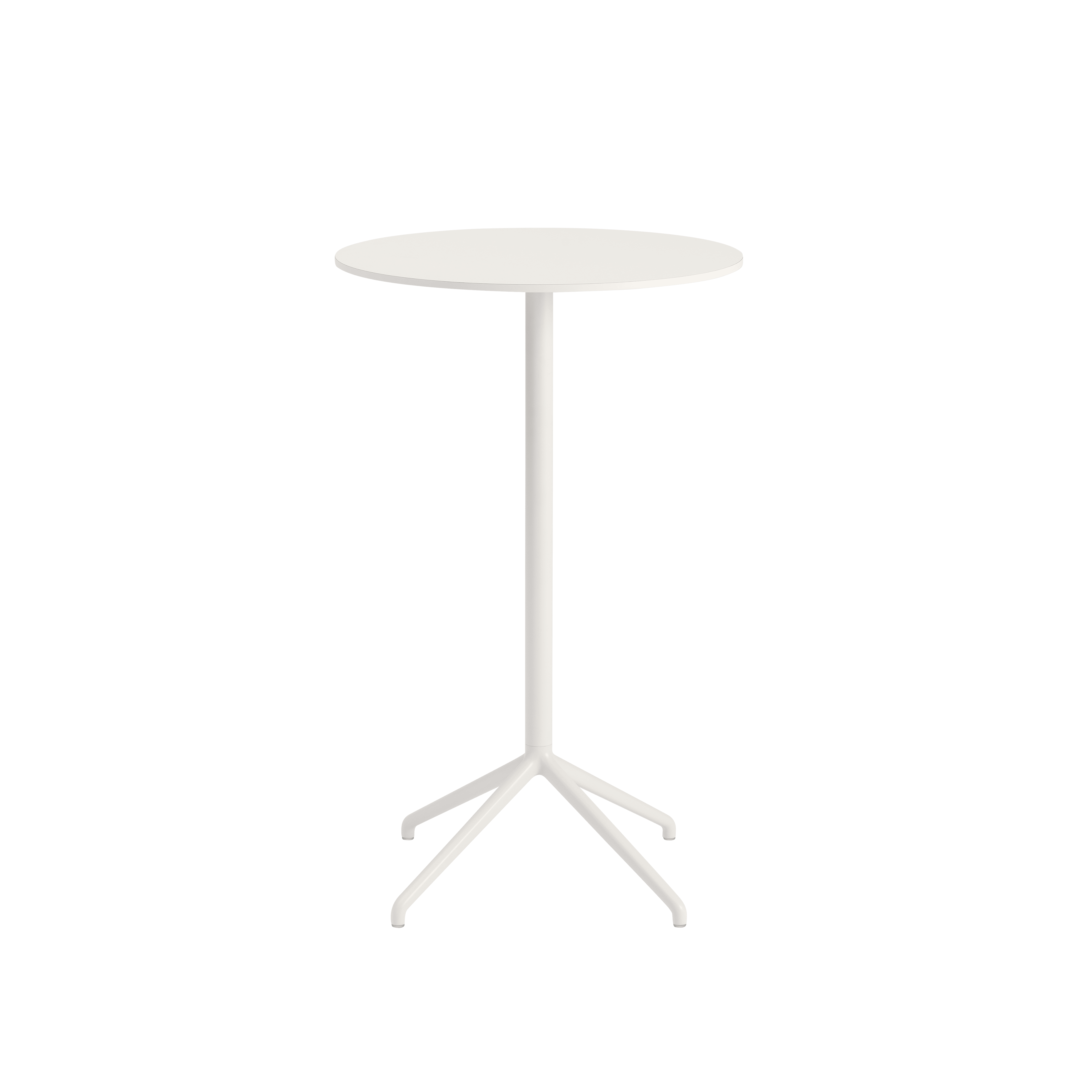 Round Bar Table STILL Broken White