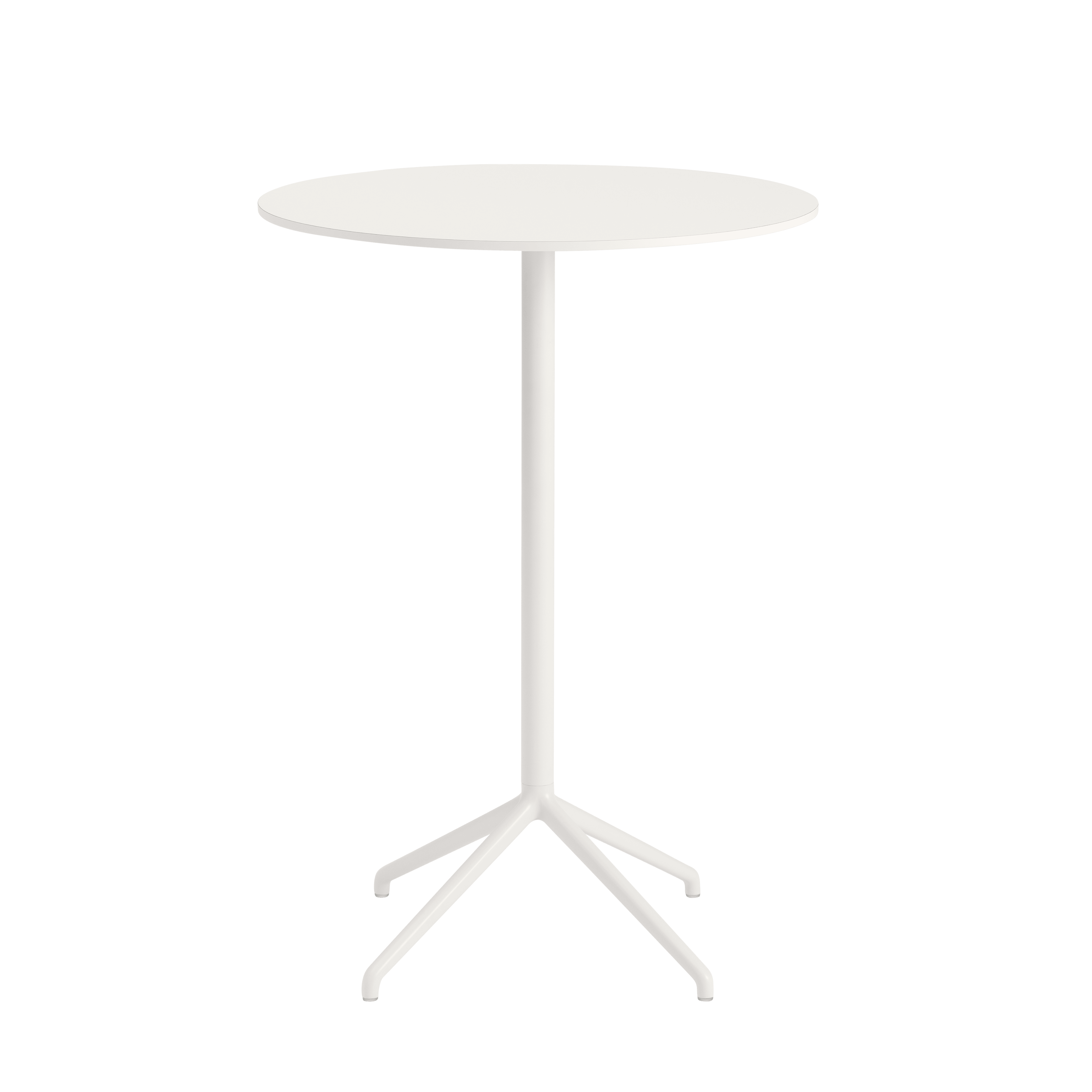 Round Bar Table STILL Broken White
