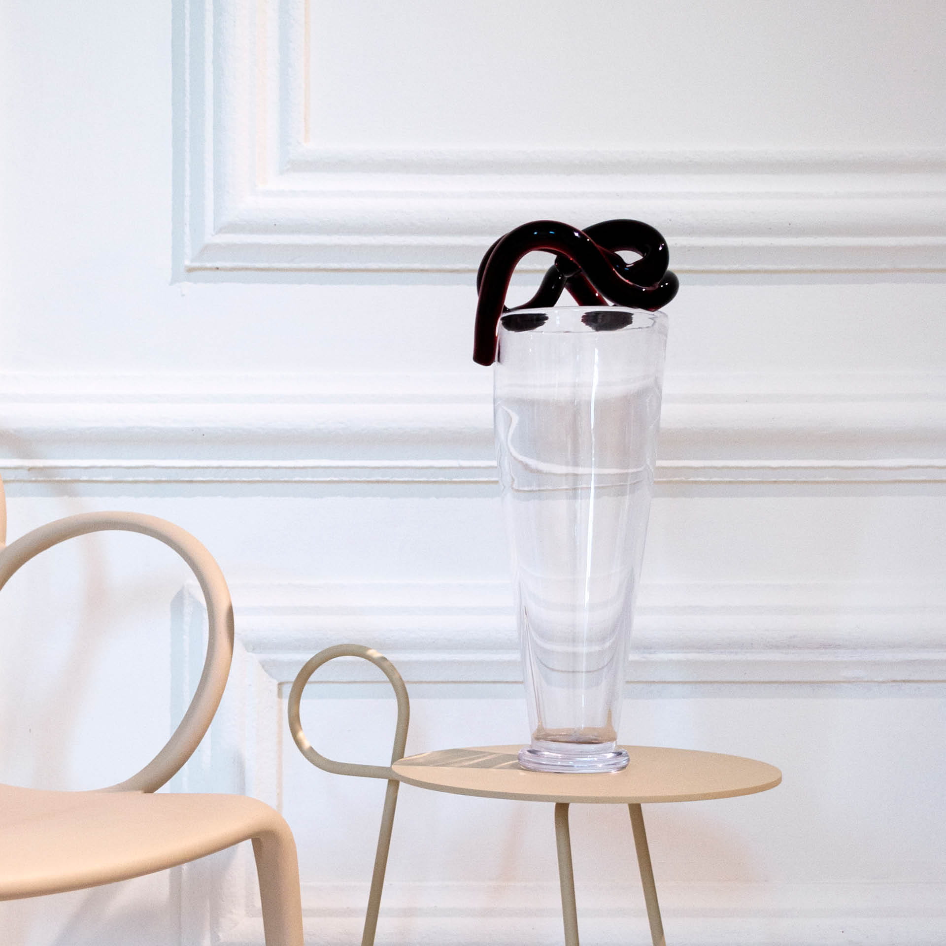 Carmina beige side table