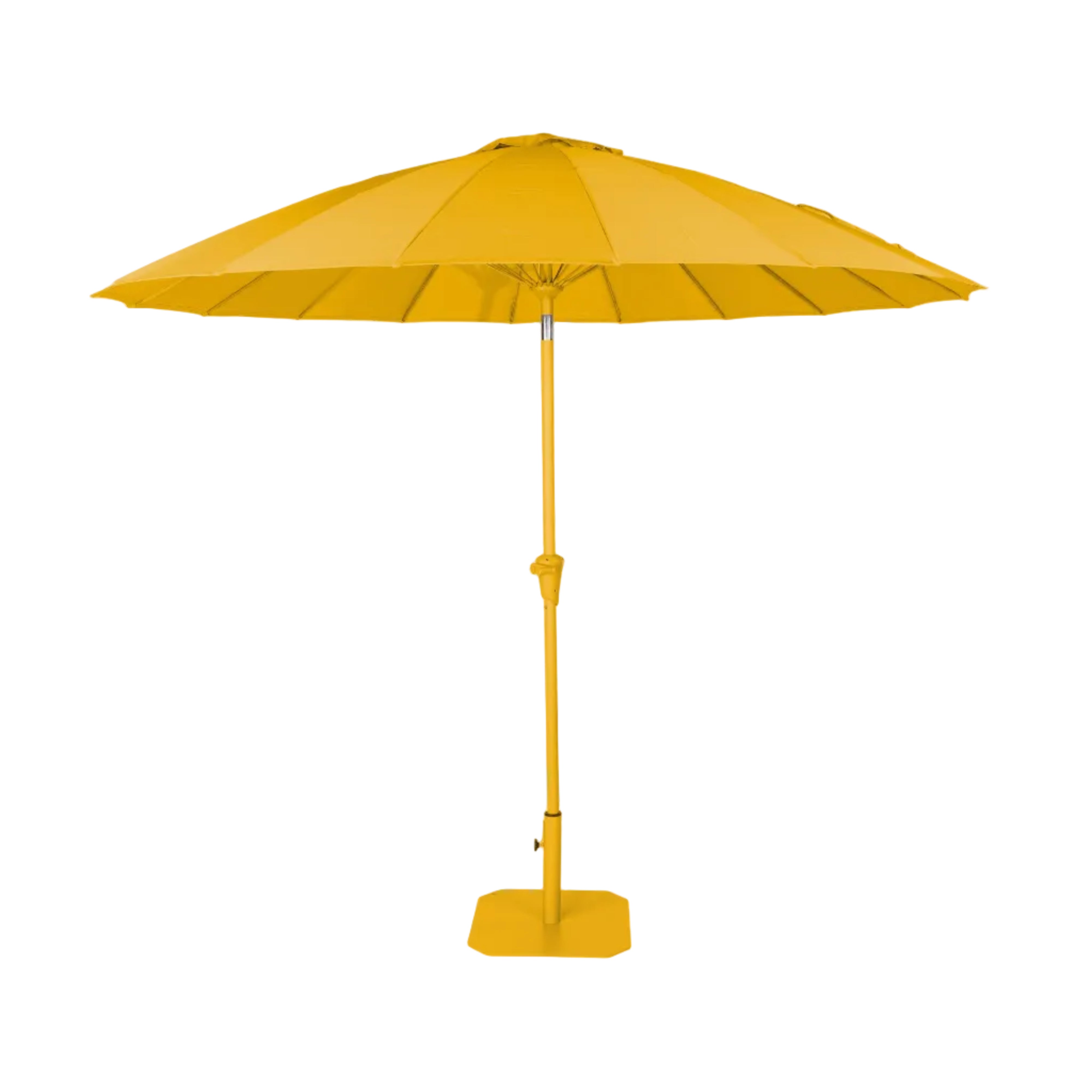 SUNSHINE Yellow Parasol with Base