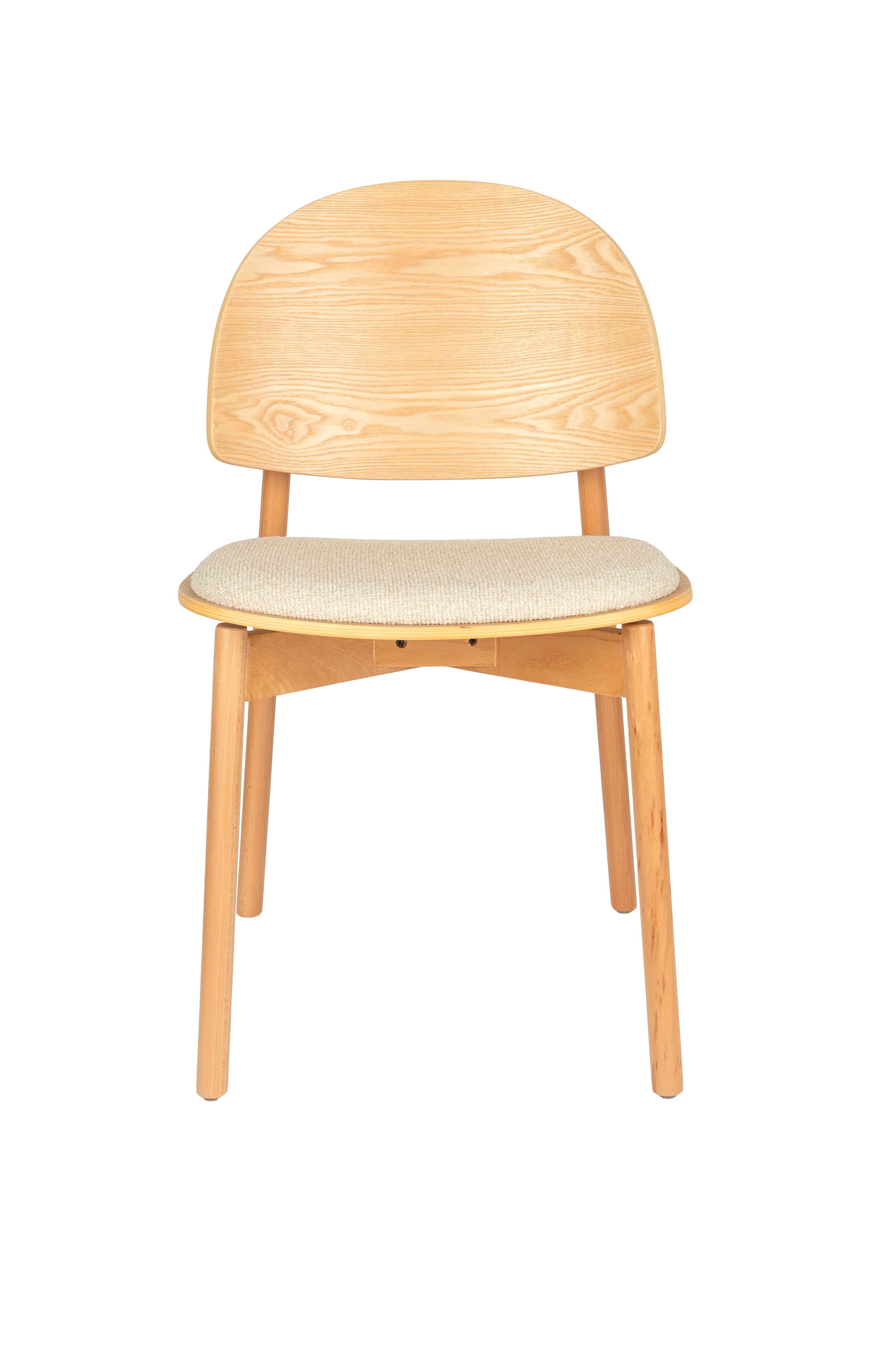 Stuhl SUNRISE beige mit Holzgestell
