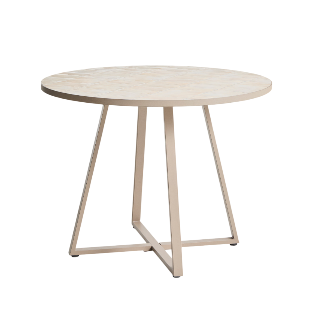 TELLA Beige Garden Table