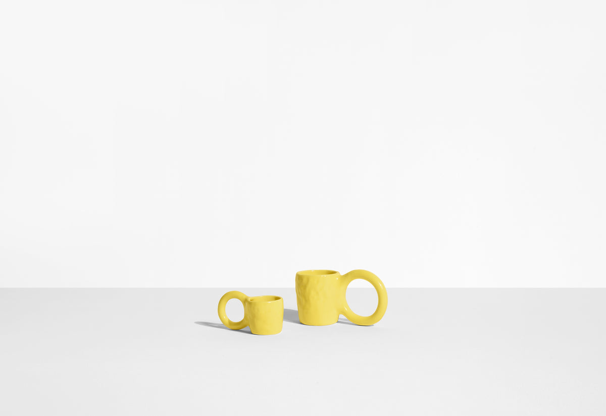 Espressotassen-Set DONUT in Gelb