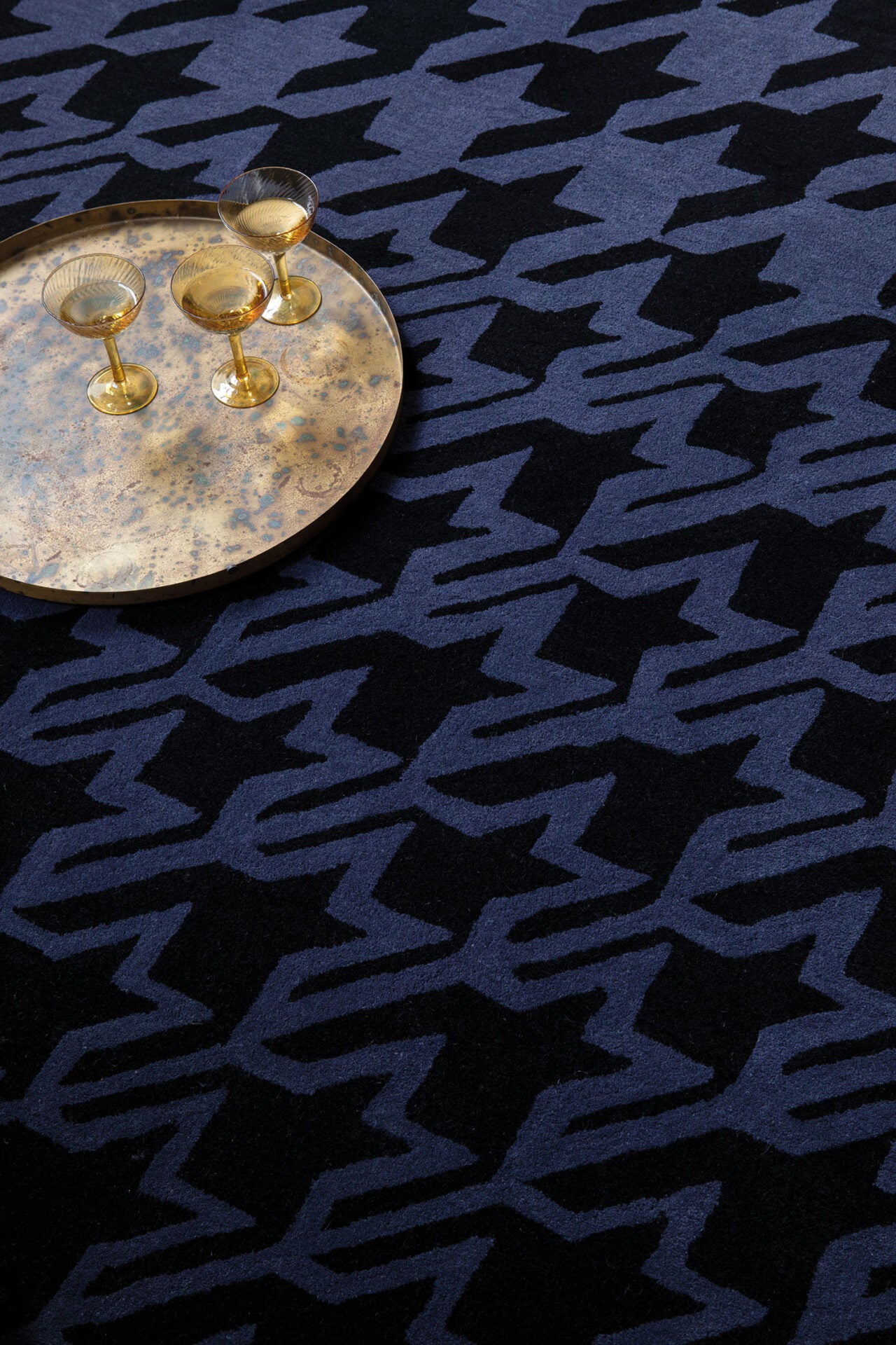 HoundStoth HoundStoth hound carpet navy blue