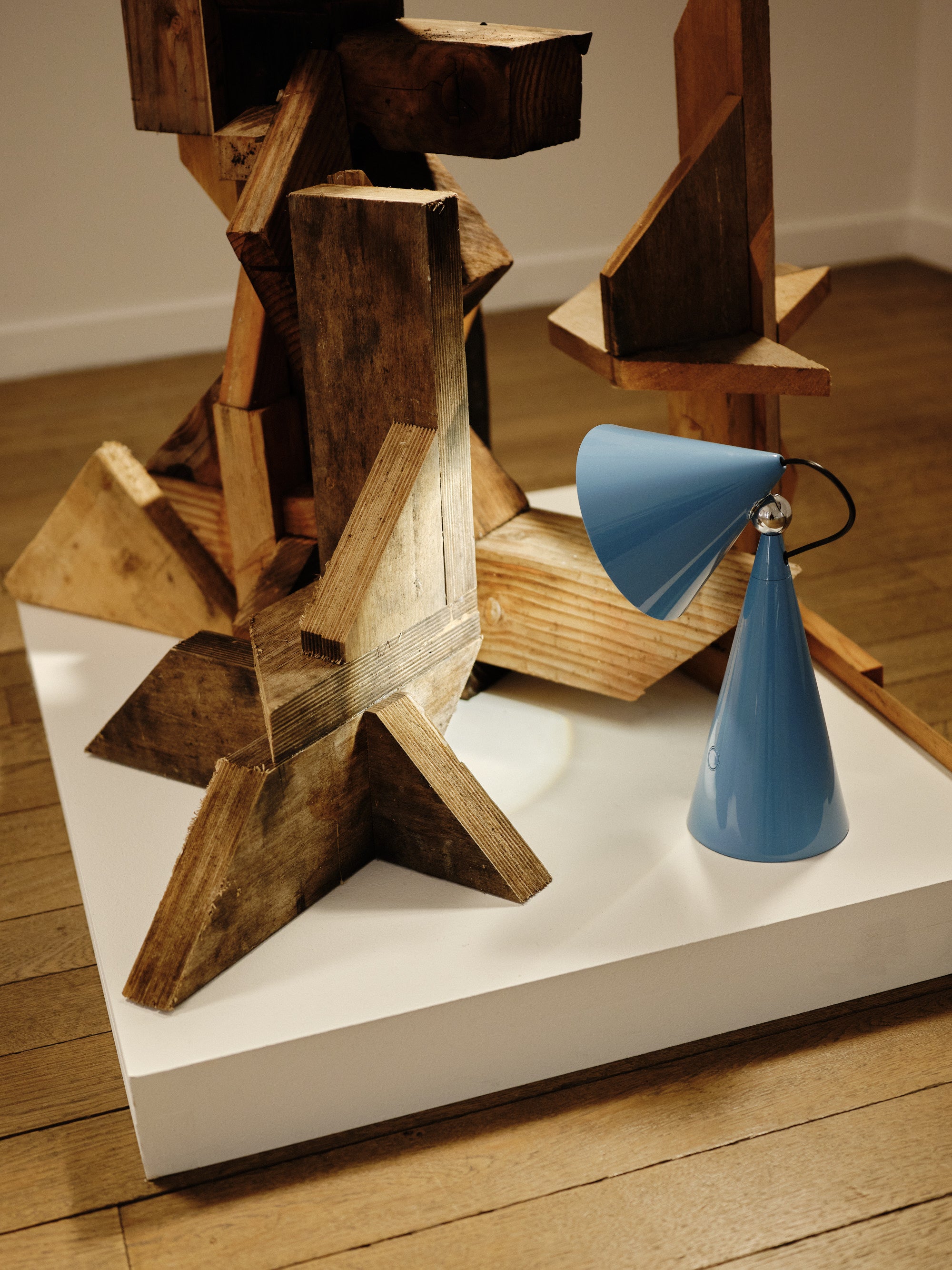 Tragbare Lampe POSE hellblau