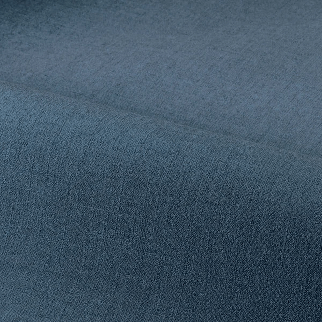 Structural wallpaper resembling linen canvas LINA - BLEU ELECTRIQUE dark blue