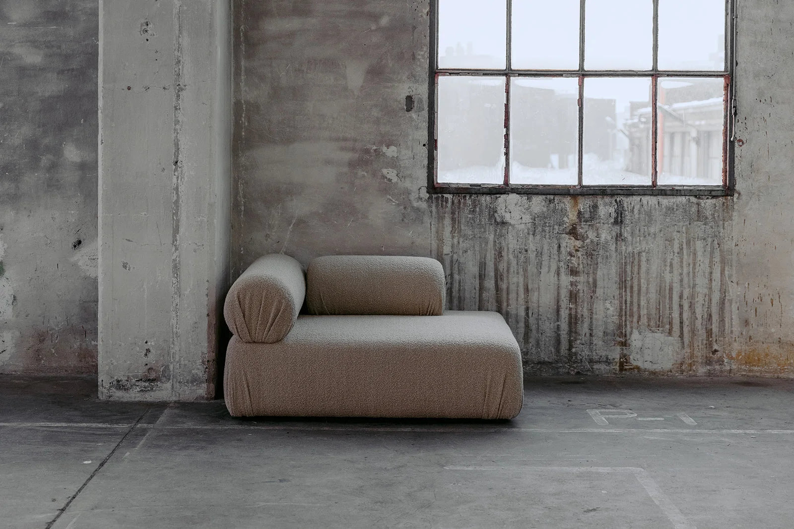 Upholstered modular sofa ROLEAU