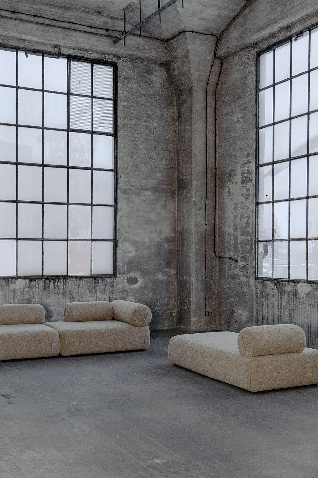 Upholstered modular sofa ROLEAU