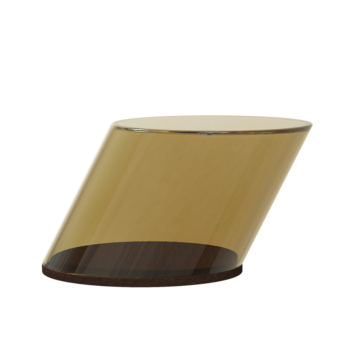 TILT Coffee Table with Amber Glass