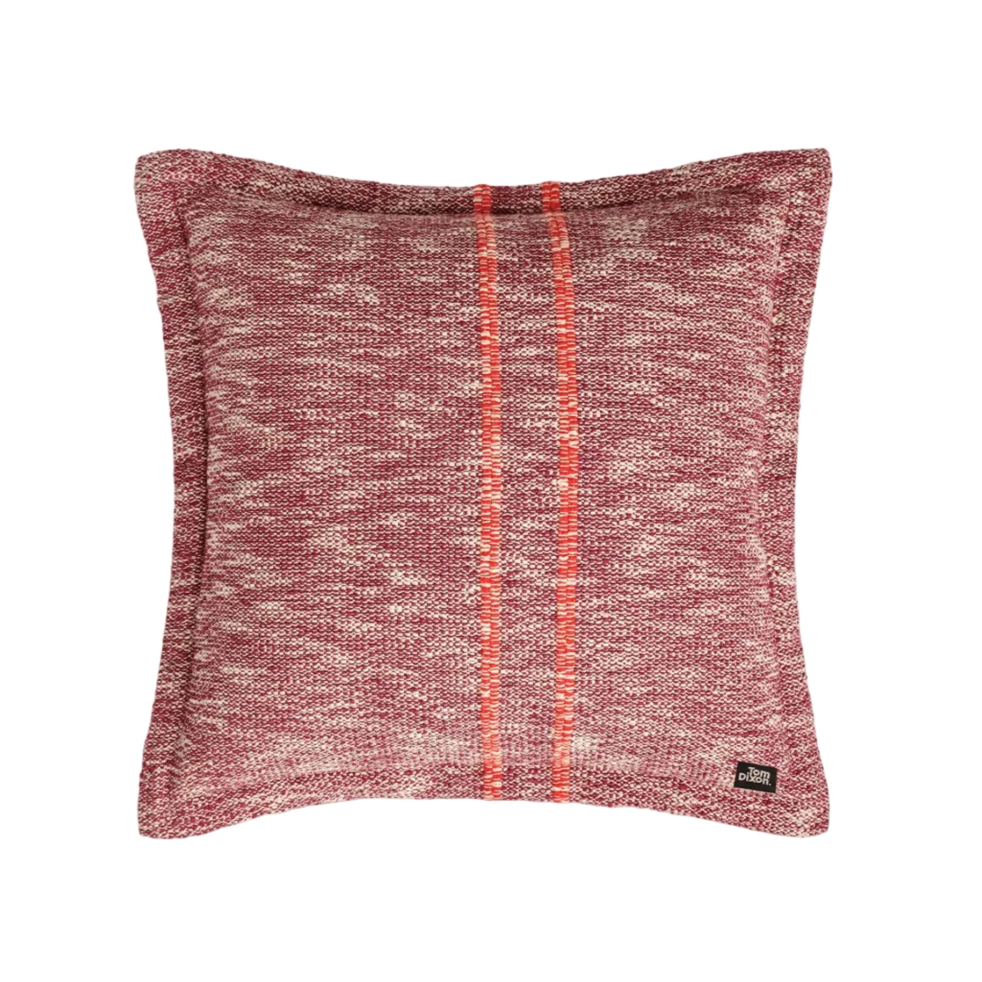 Kissen TRACK burgunderrot mit Orange