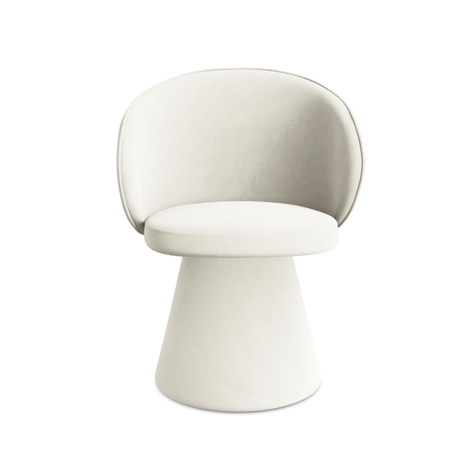 Velvet Chair UALA Light Beige