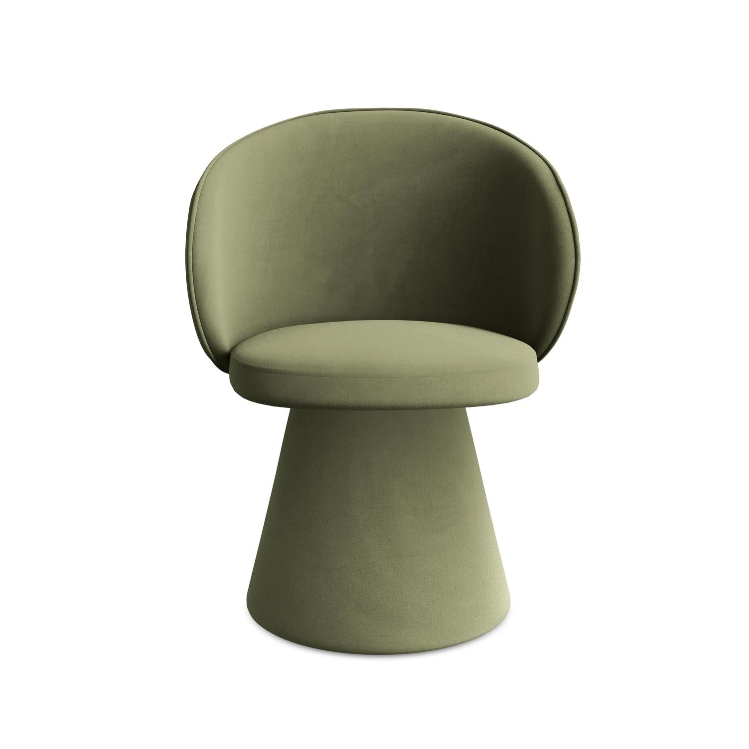 Velvet Chair UALA Olive Green