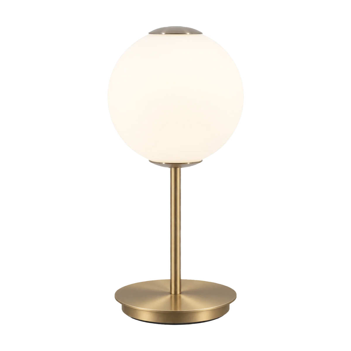 Tragbare Lampe AUDREY MOVE in Weiß mit goldener Einlage