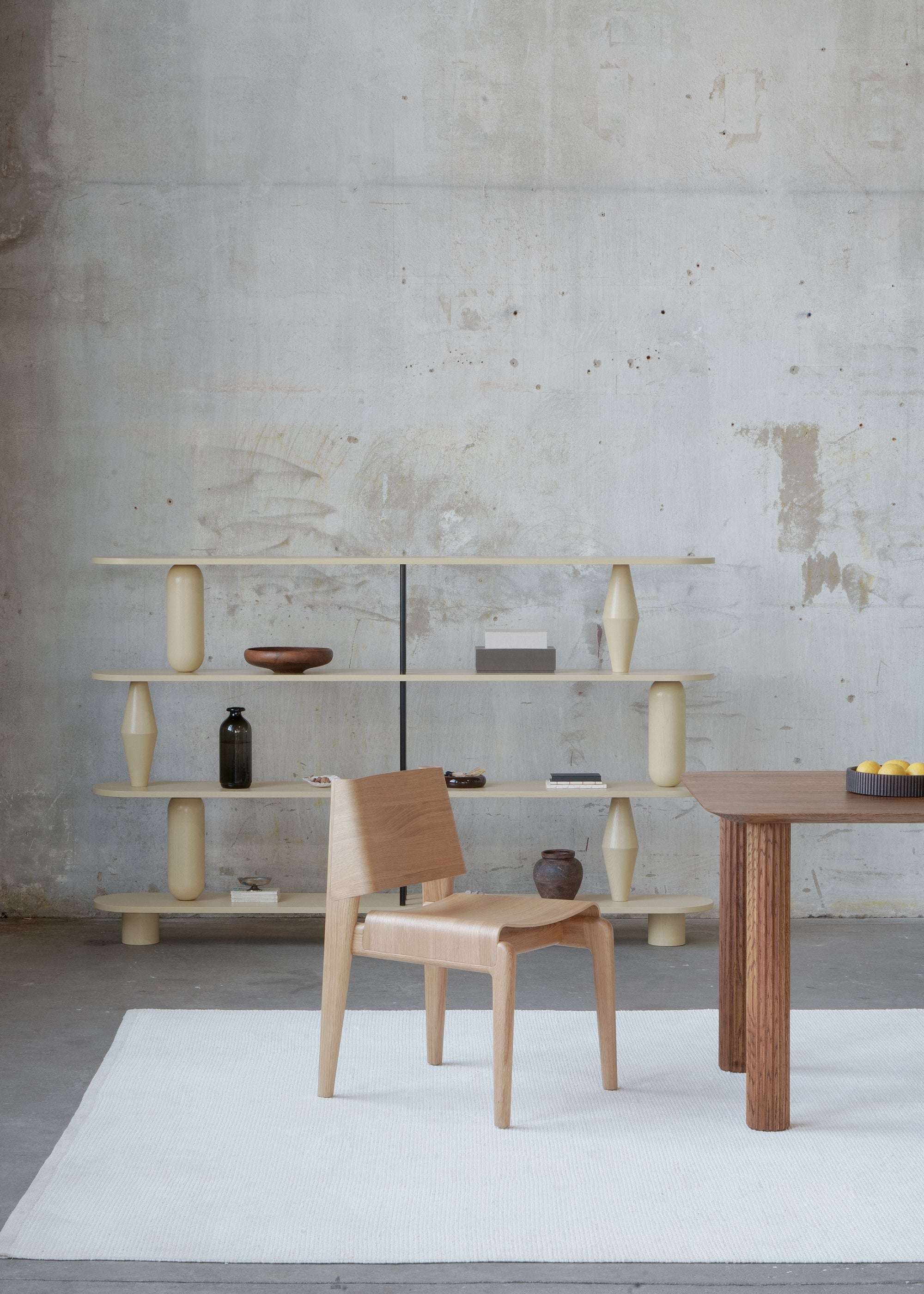 Stuhl UNDIA schwarzes Eichenholz