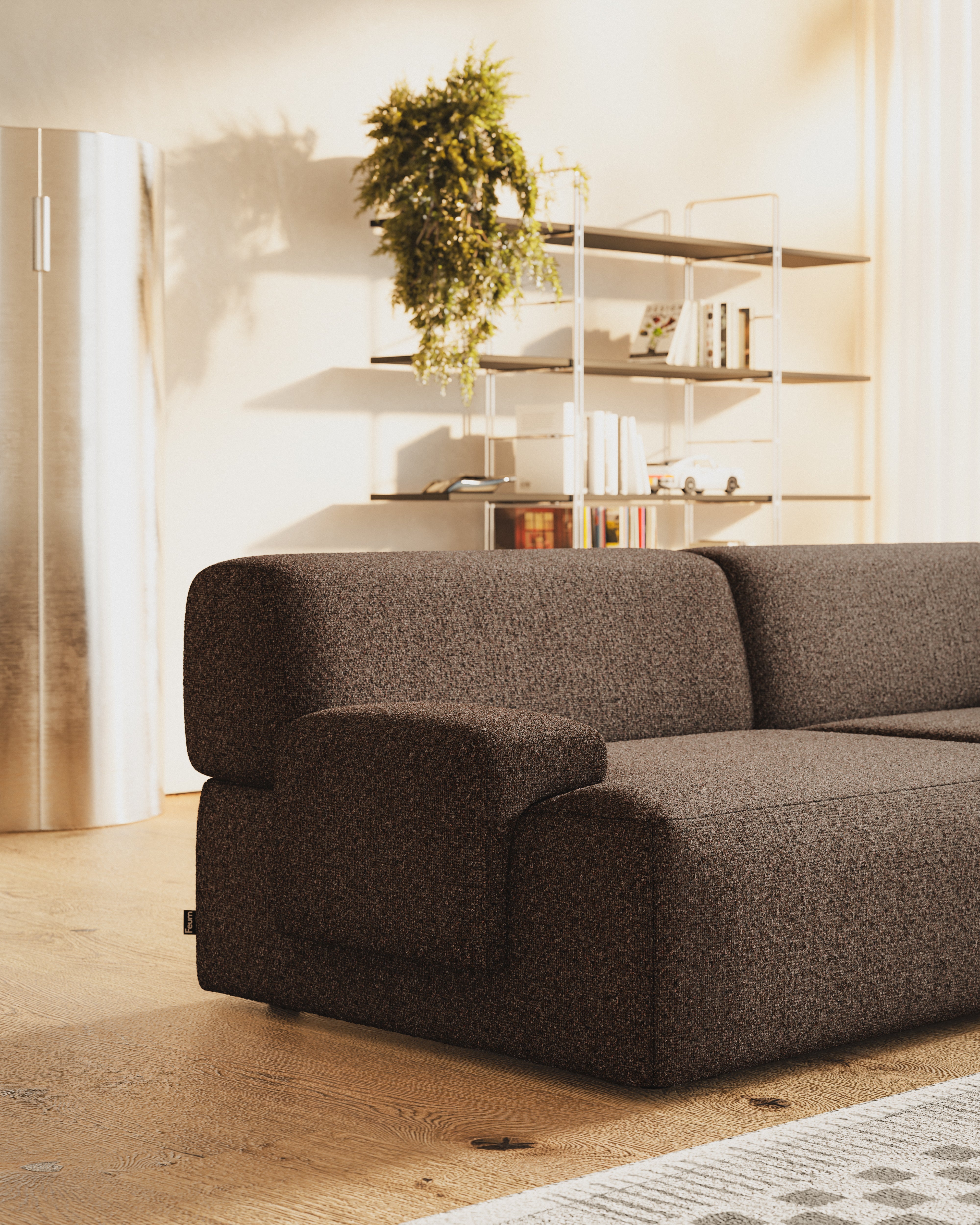 Modulares 3-Sitzer-Sofa UMI braun