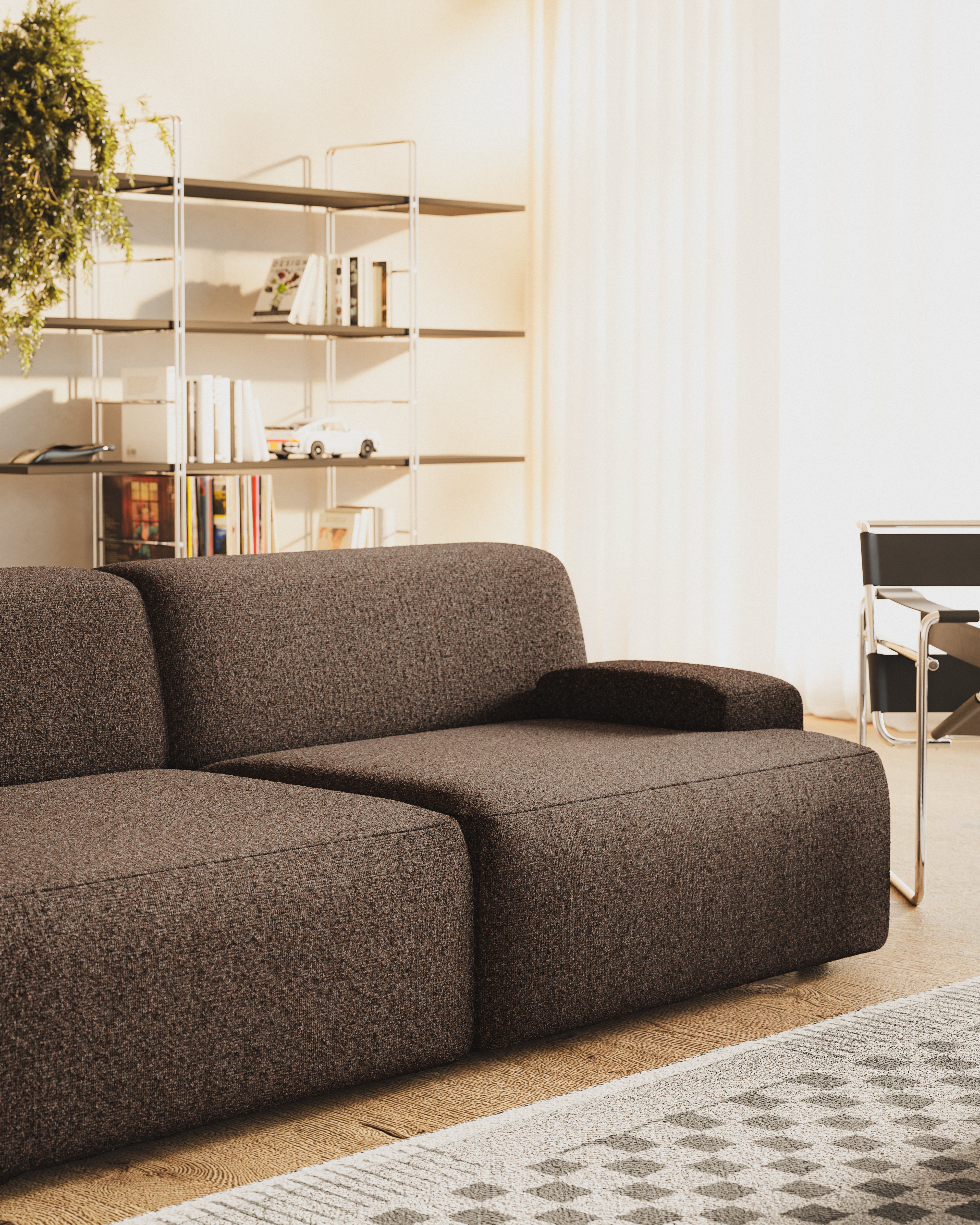 Modulares 3-Sitzer-Sofa UMI braun
