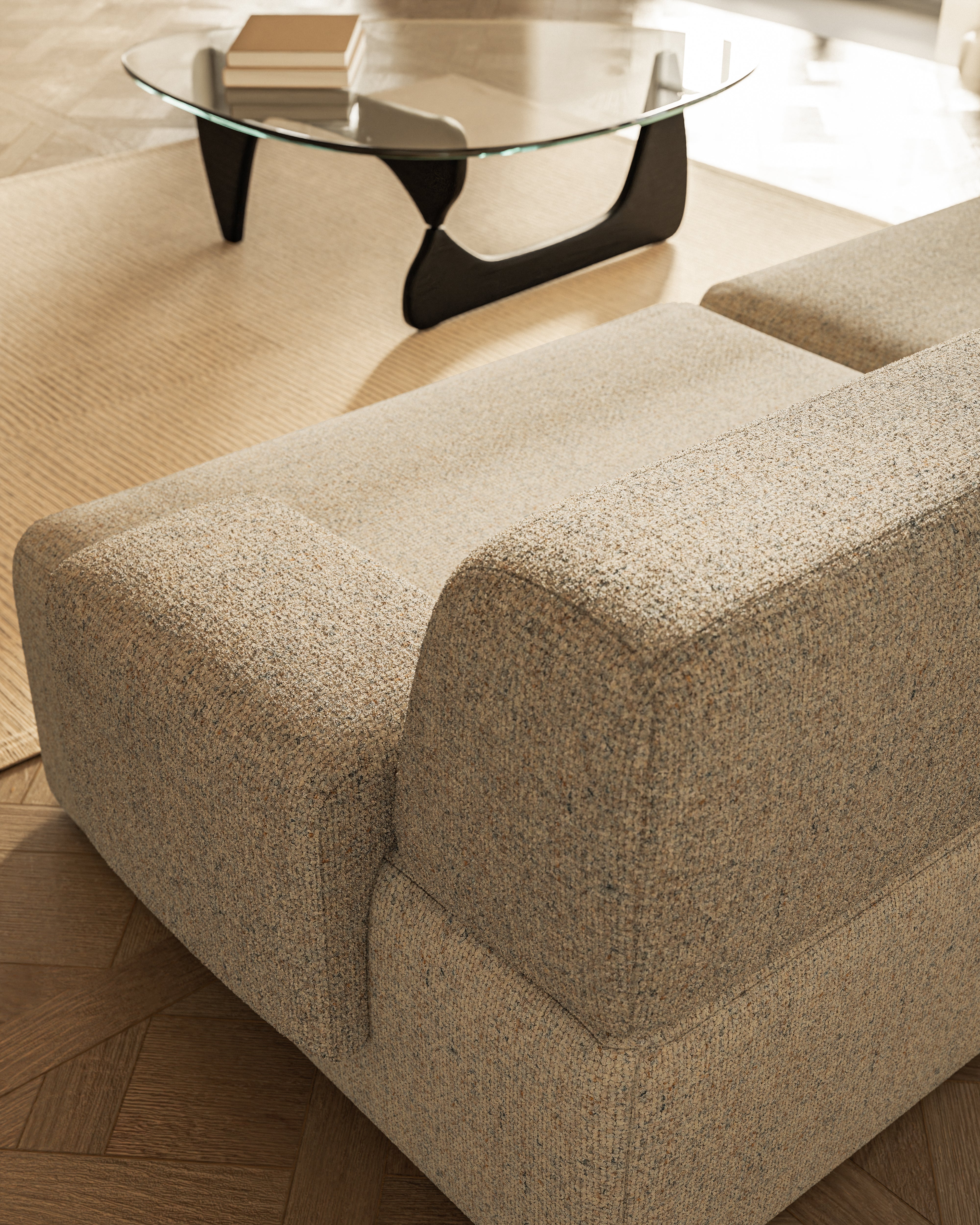 Modulsofa 2-sitzig UMI beige