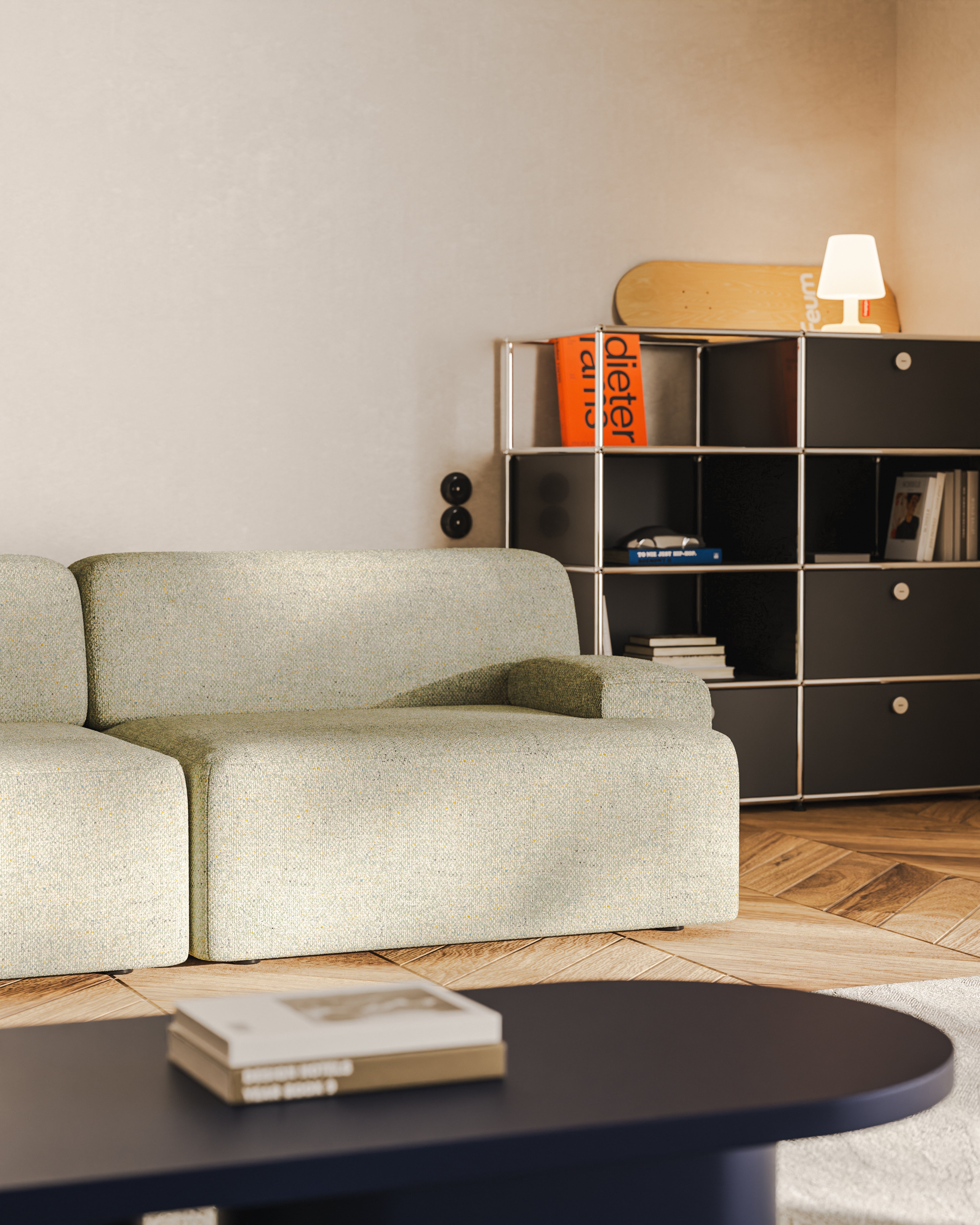Modulsofa 2-sitzig UMI hellgrün