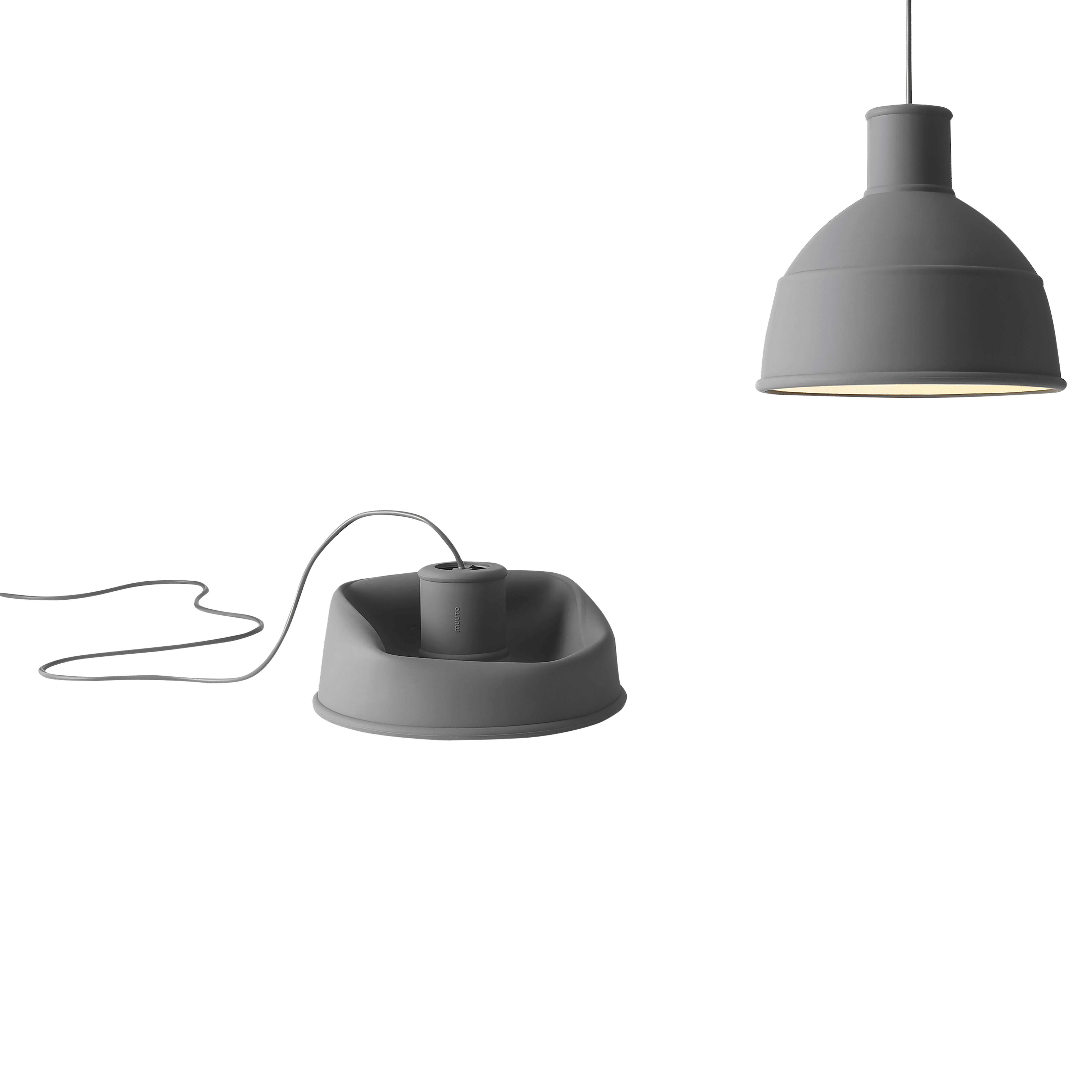Lampa wisząca UNFOLD szary